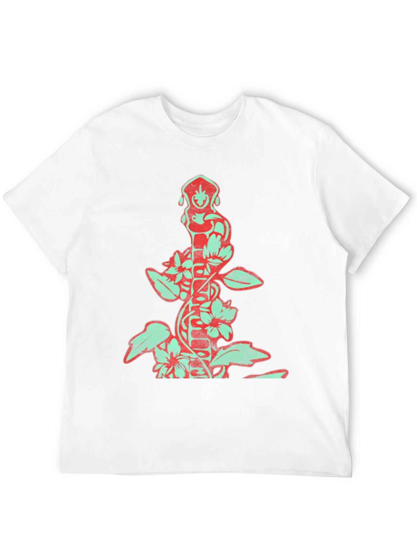 Floral God Graphic Black T-Shirt