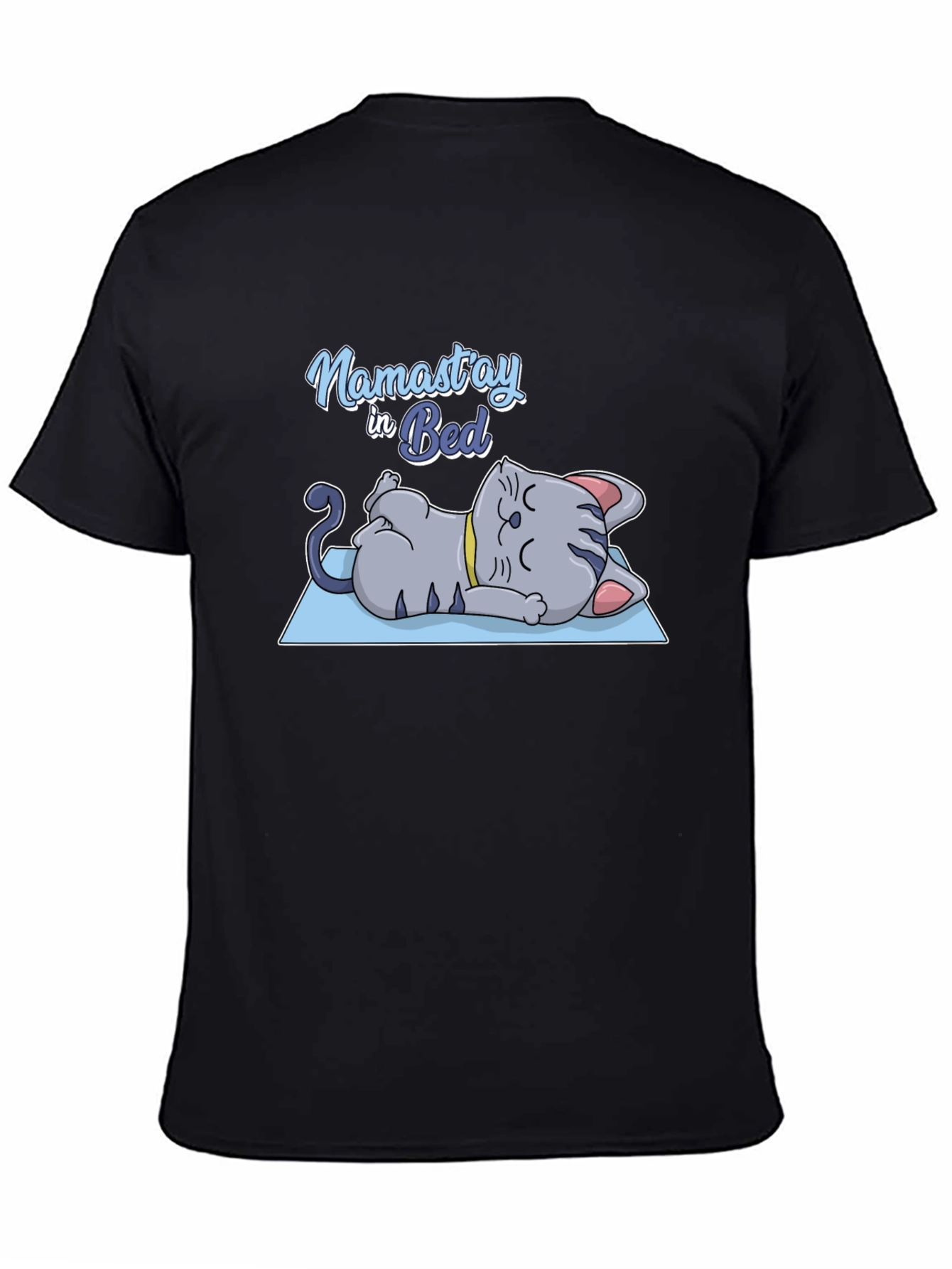 Namastay in Bed Cat Yoga T-Shirt