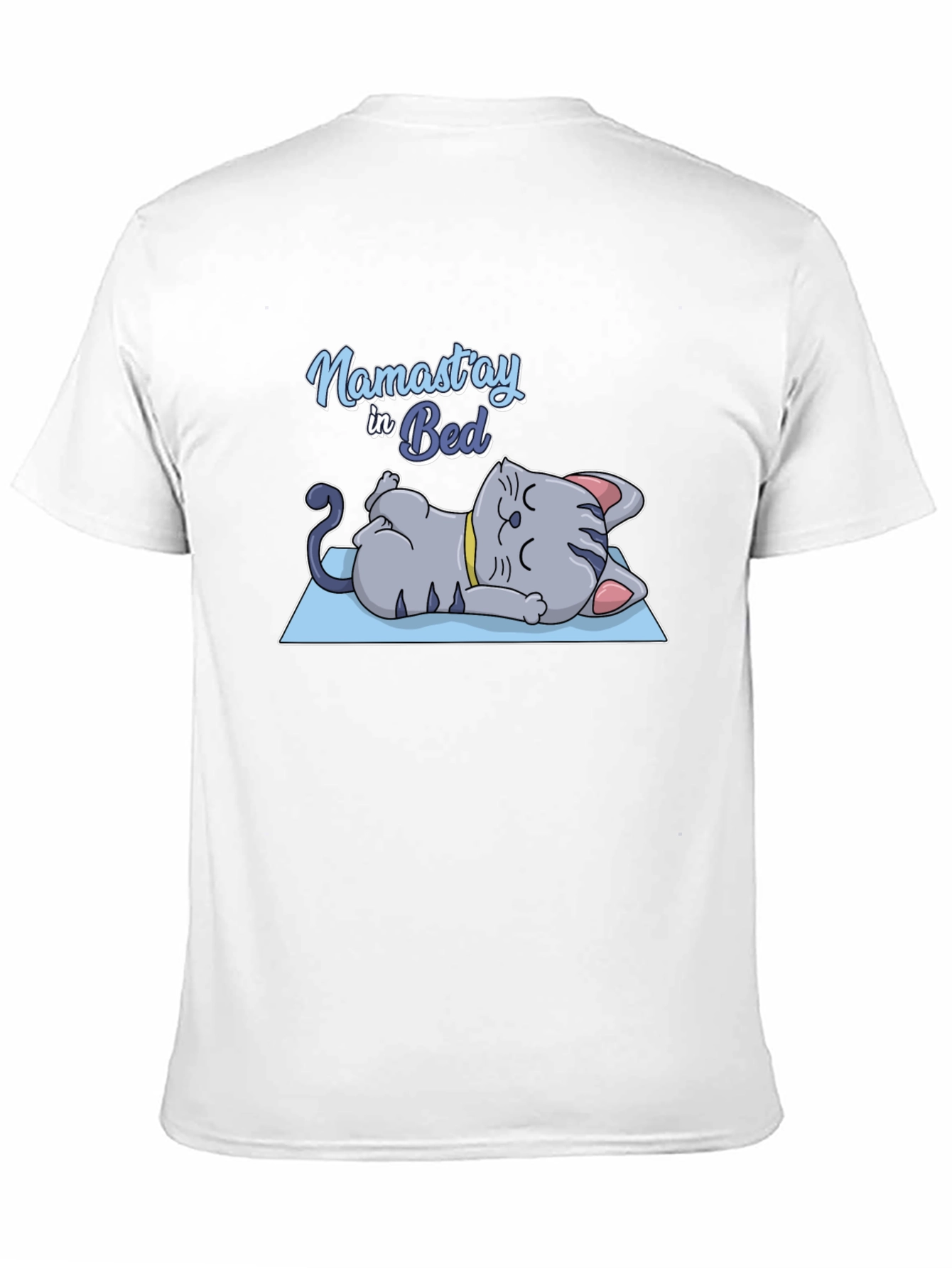 Namastay in Bed Cat Yoga T-Shirt