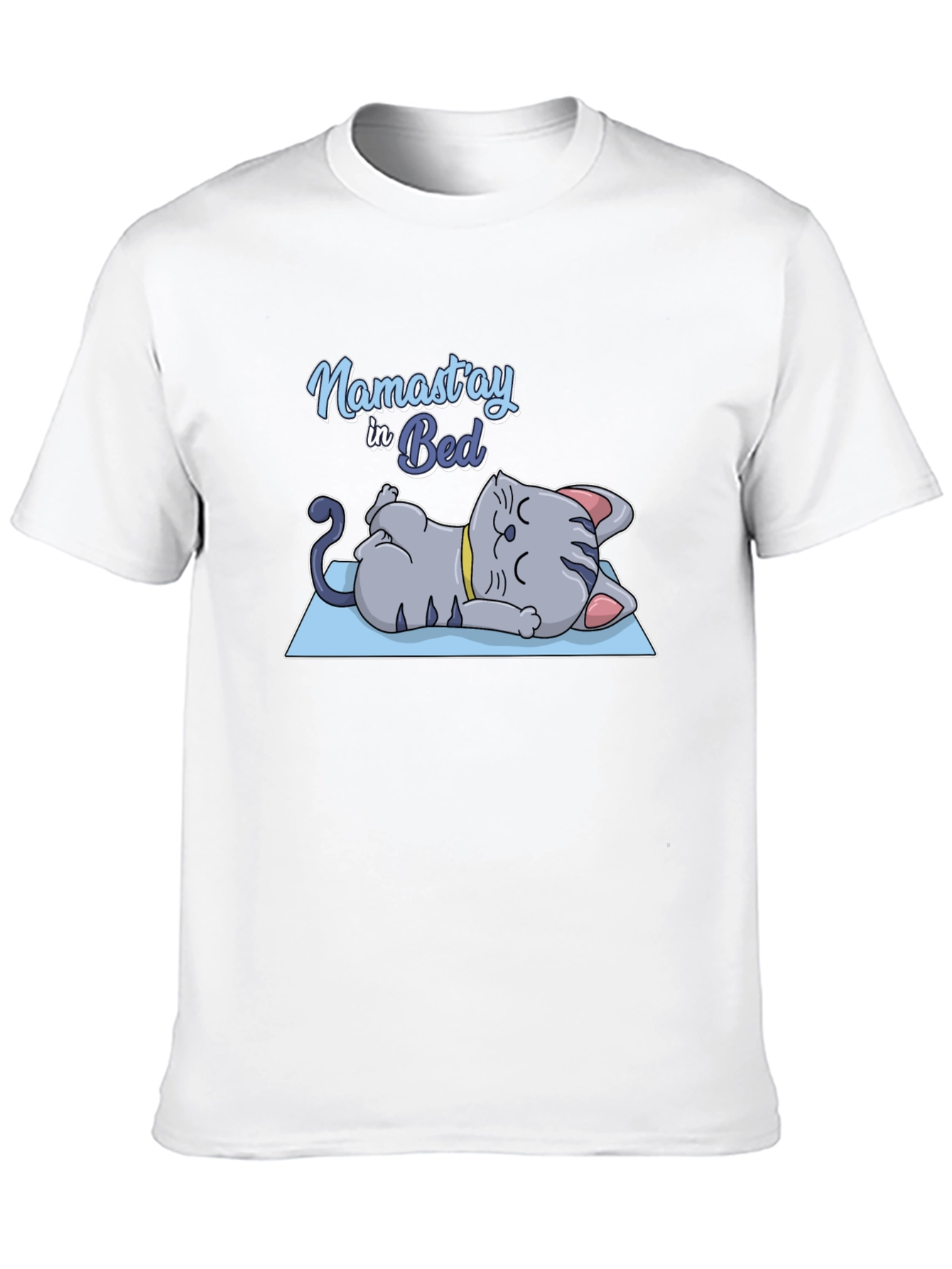 Namastay in Bed Cat Yoga T-Shirt