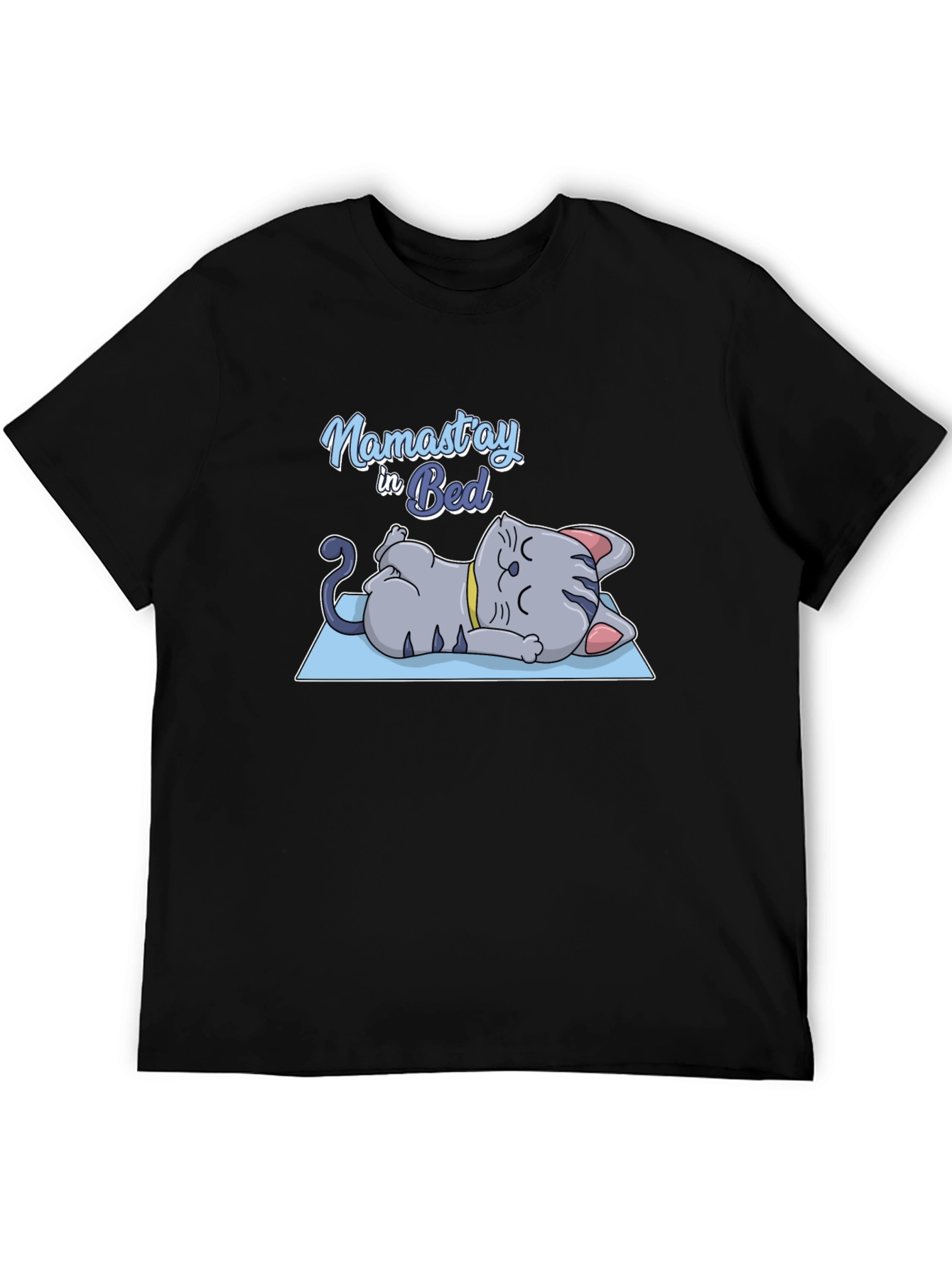 Namastay in Bed Cat Yoga T-Shirt