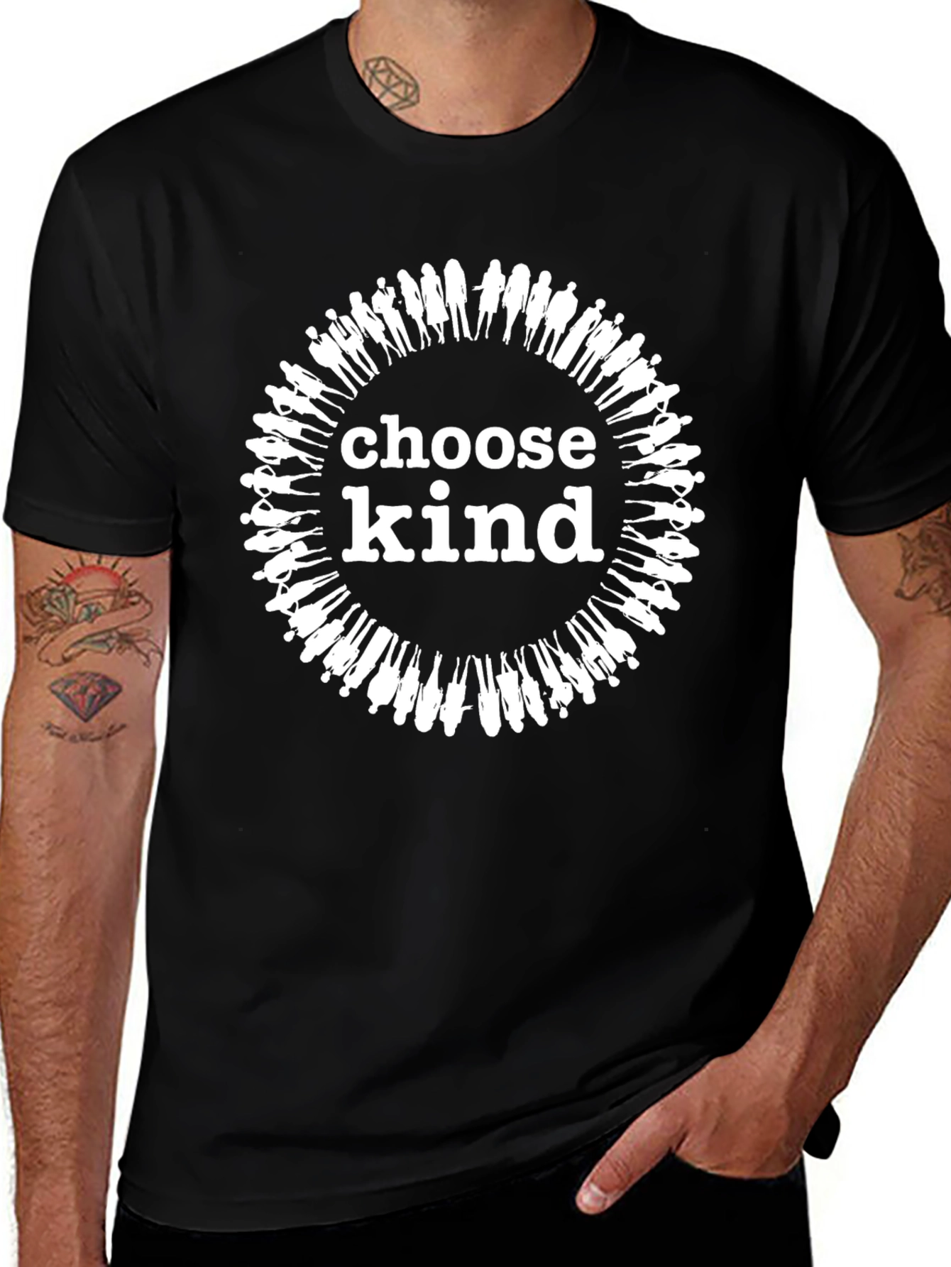 Choose Kind Graphic Tee - Black Cotton T-Shirt