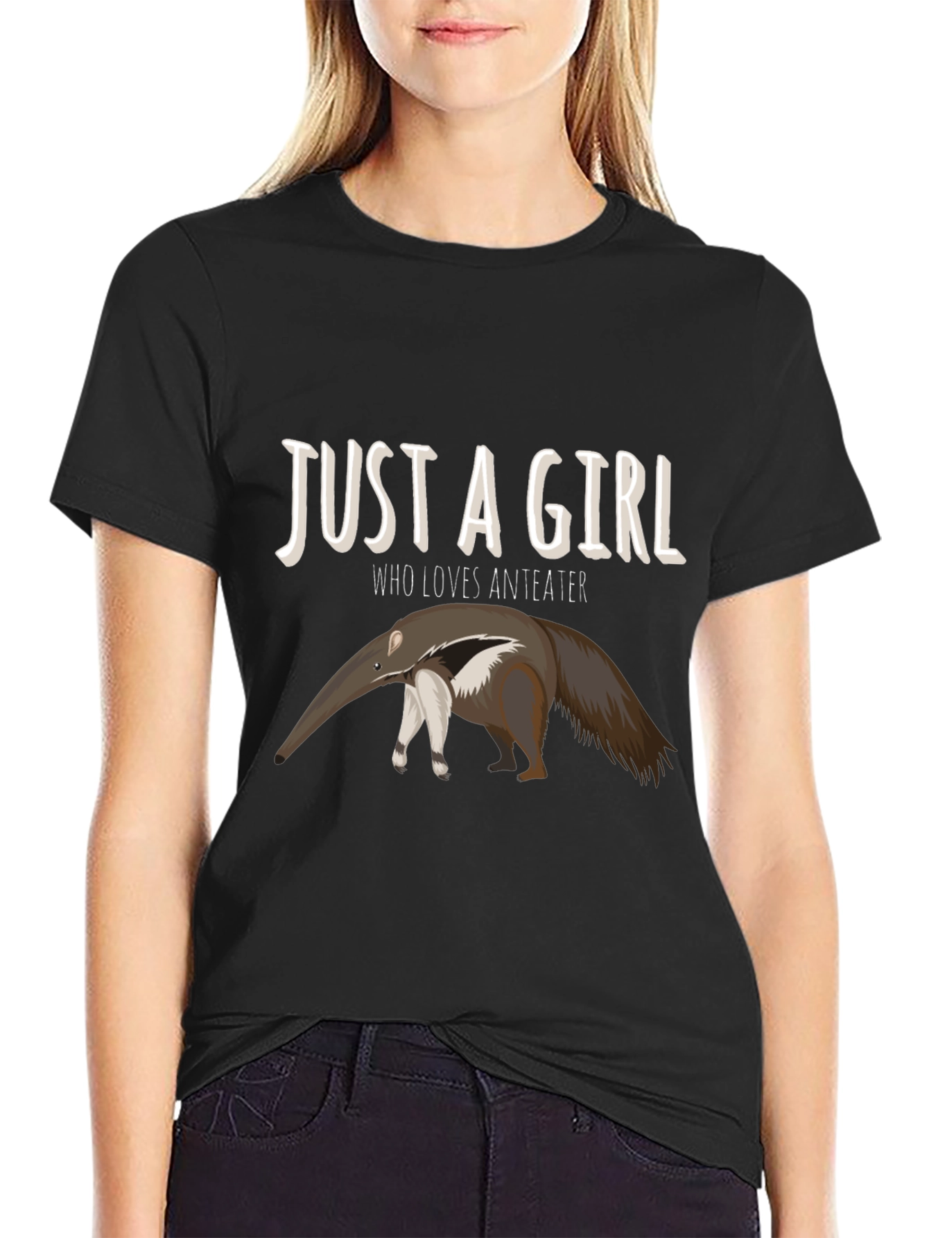 Just A Girl Who Loves Anteater Graphic Tee
