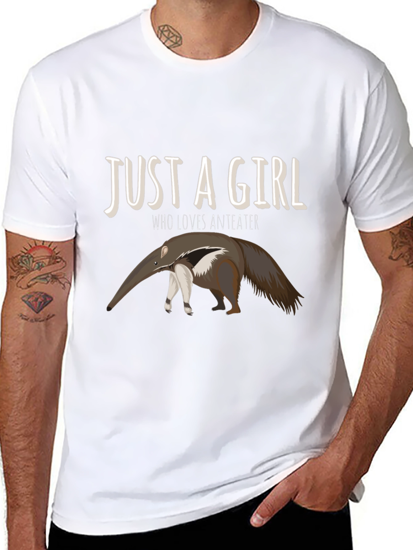 Just A Girl Who Loves Anteater Graphic Tee