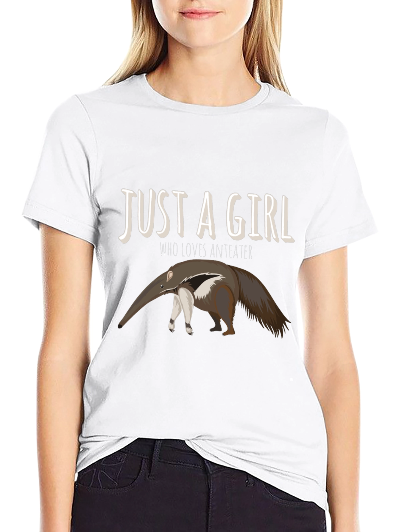Just A Girl Who Loves Anteater Graphic Tee