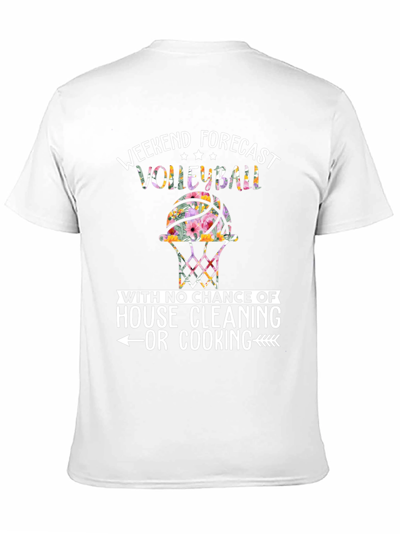 Volleyball Weekend Forecast Graphic Tee