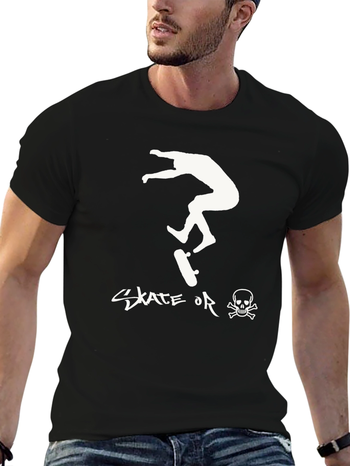 Skate or Die Black T-Shirt