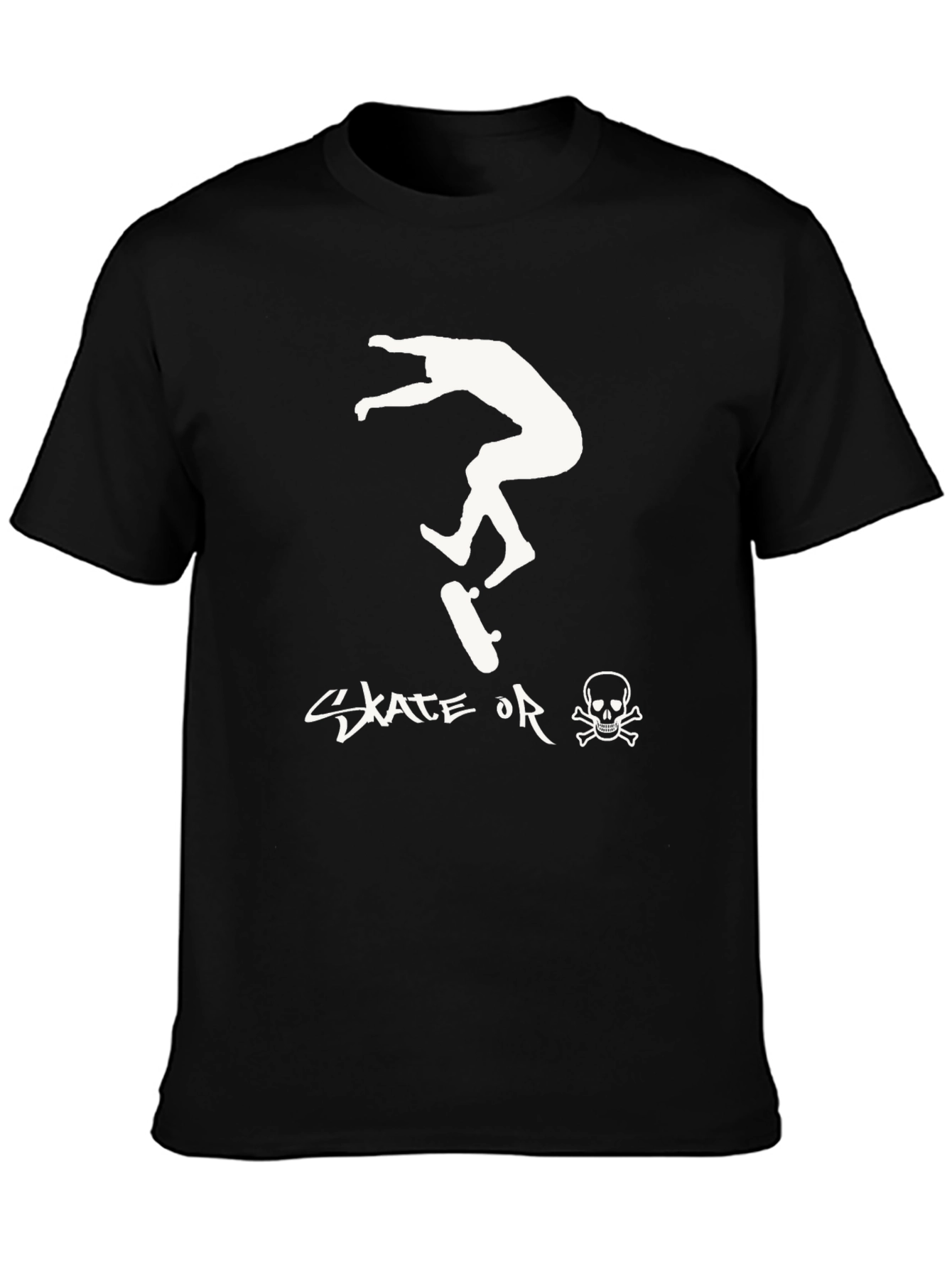Skate or Die Black T-Shirt