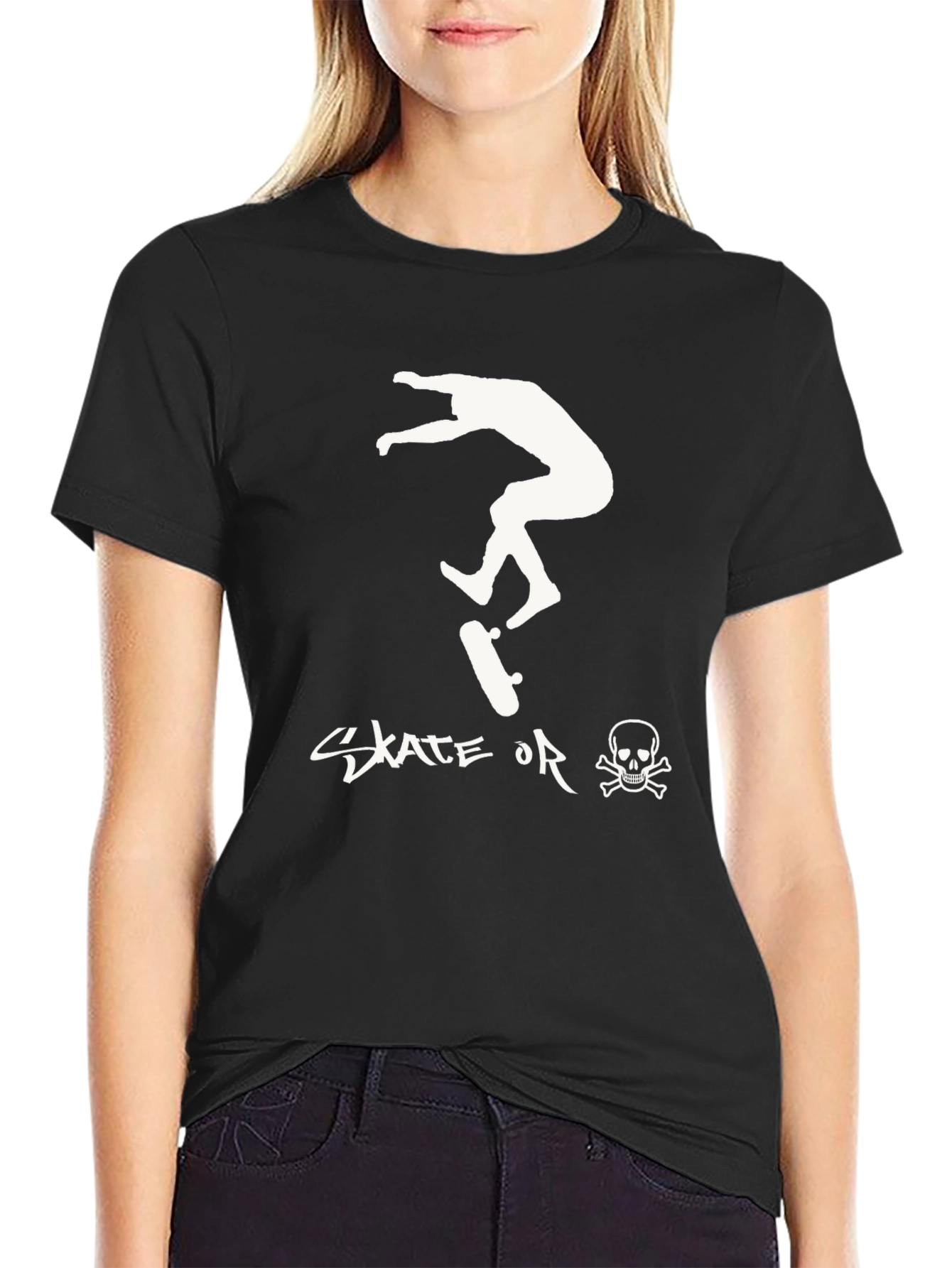 Skate or Die Black T-Shirt