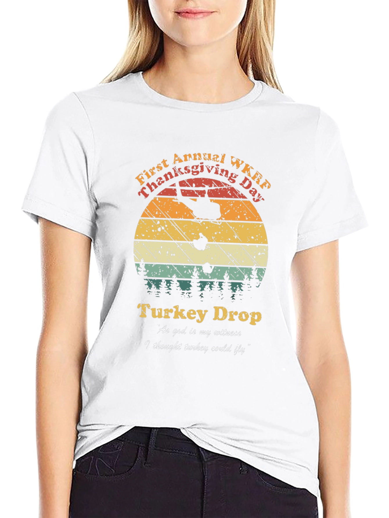 WKRP Thanksgiving Turkey Drop Tee
