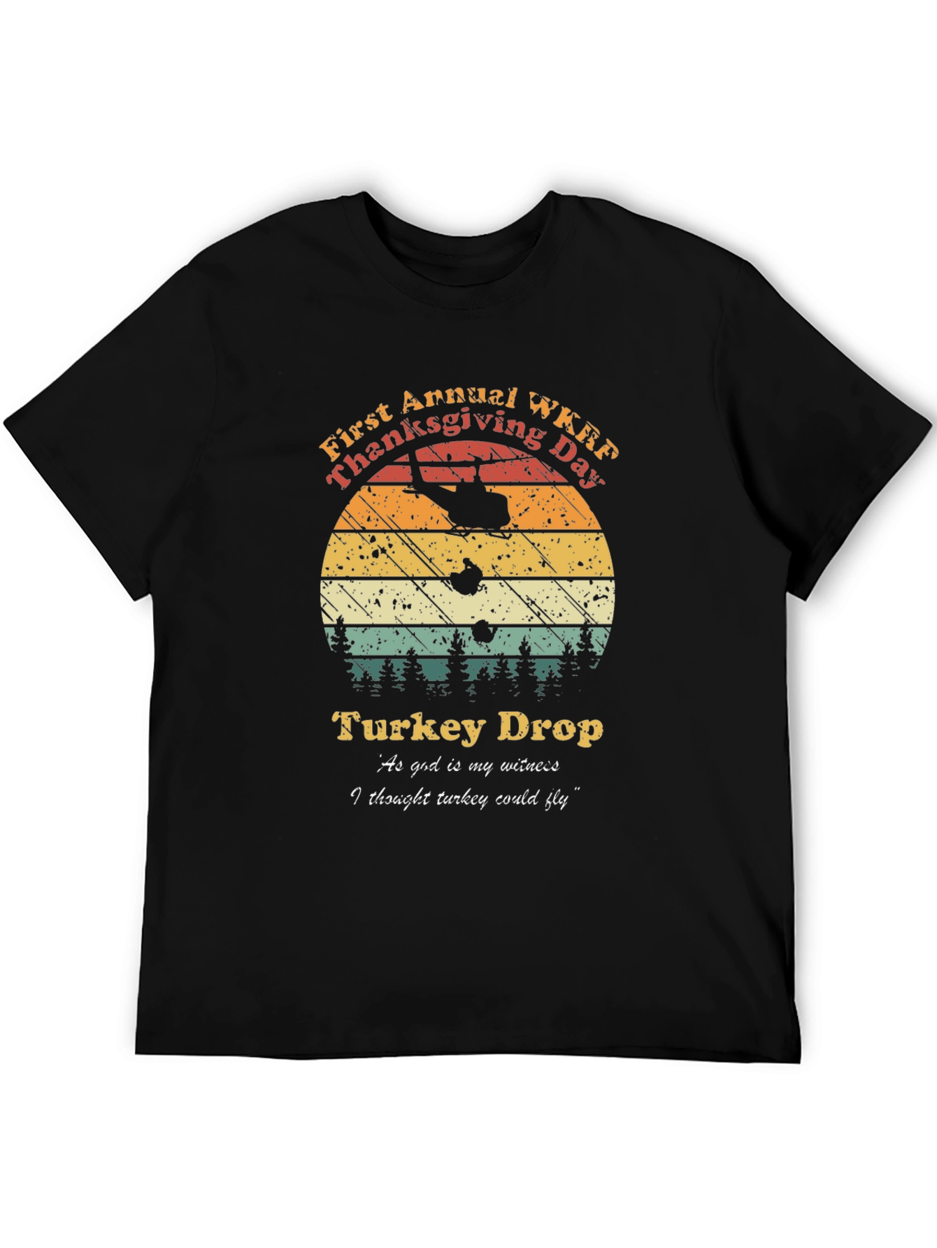 WKRP Thanksgiving Turkey Drop Tee