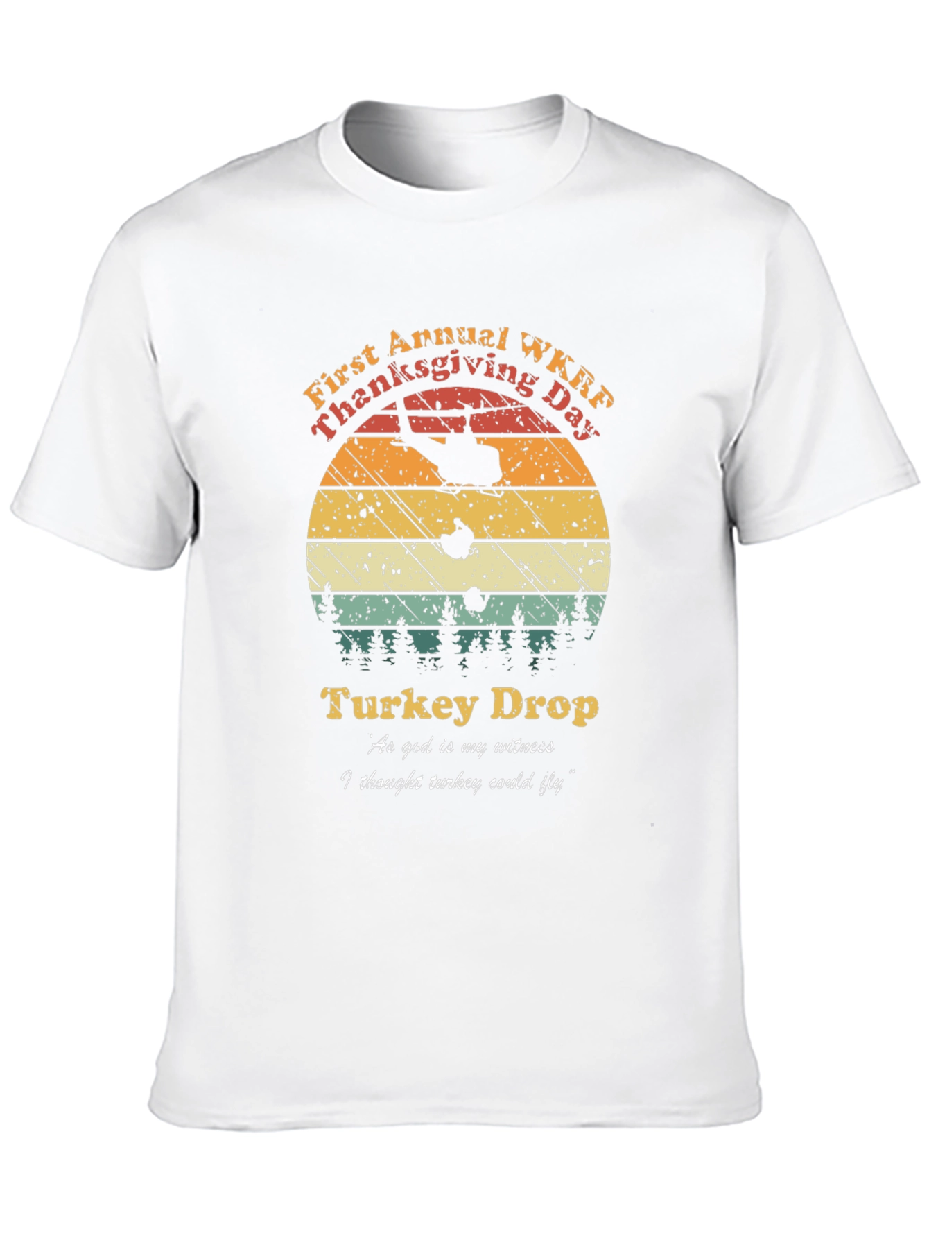 WKRP Thanksgiving Turkey Drop Tee