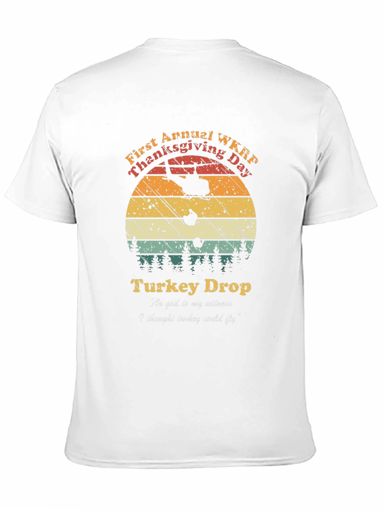 WKRP Thanksgiving Turkey Drop Tee