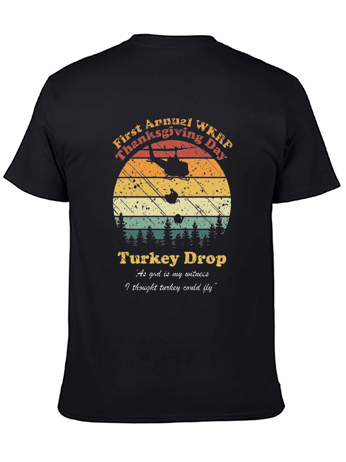 WKRP Thanksgiving Turkey Drop Tee