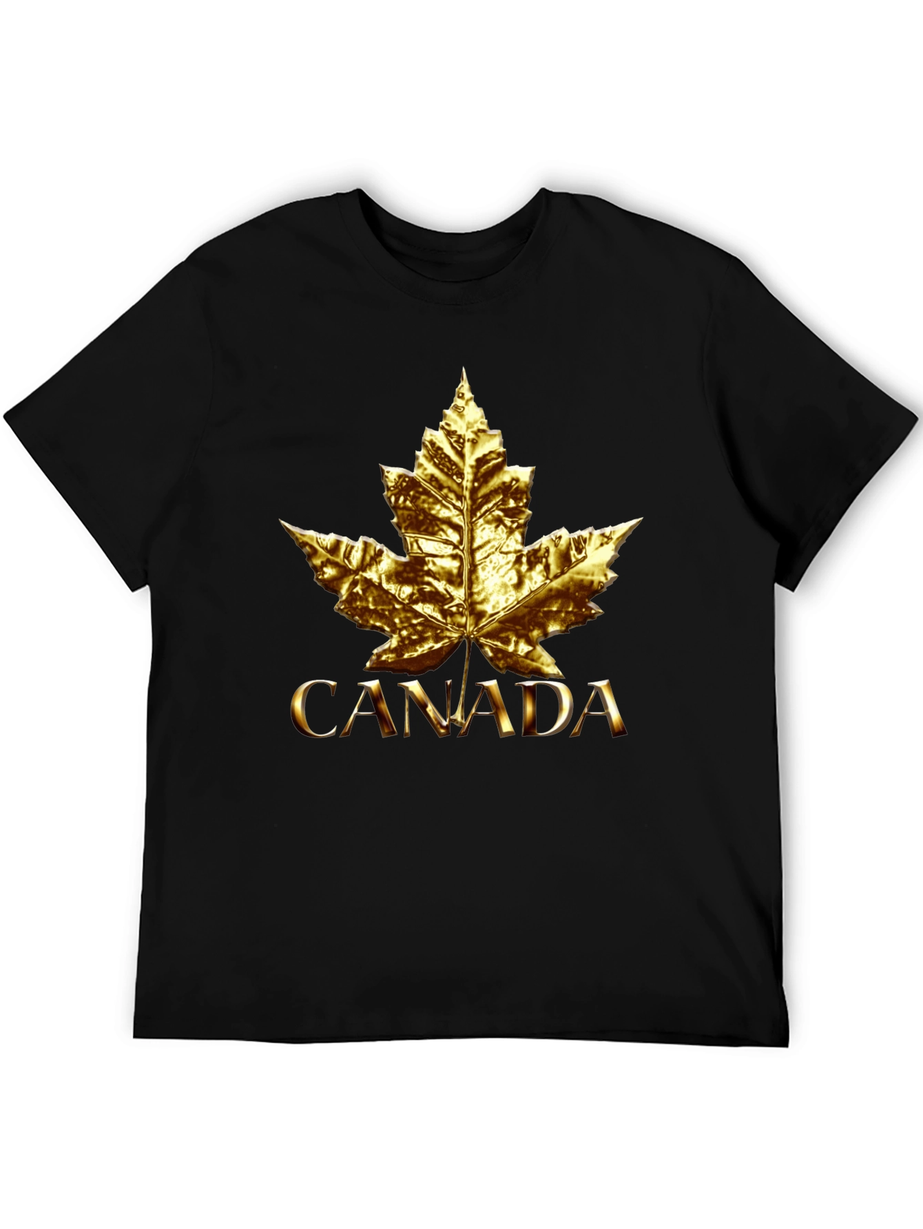 Golden Canada Maple Leaf T-Shirt - Unisex