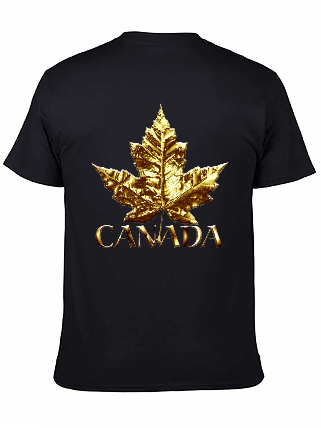 Golden Canada Maple Leaf T-Shirt - Unisex