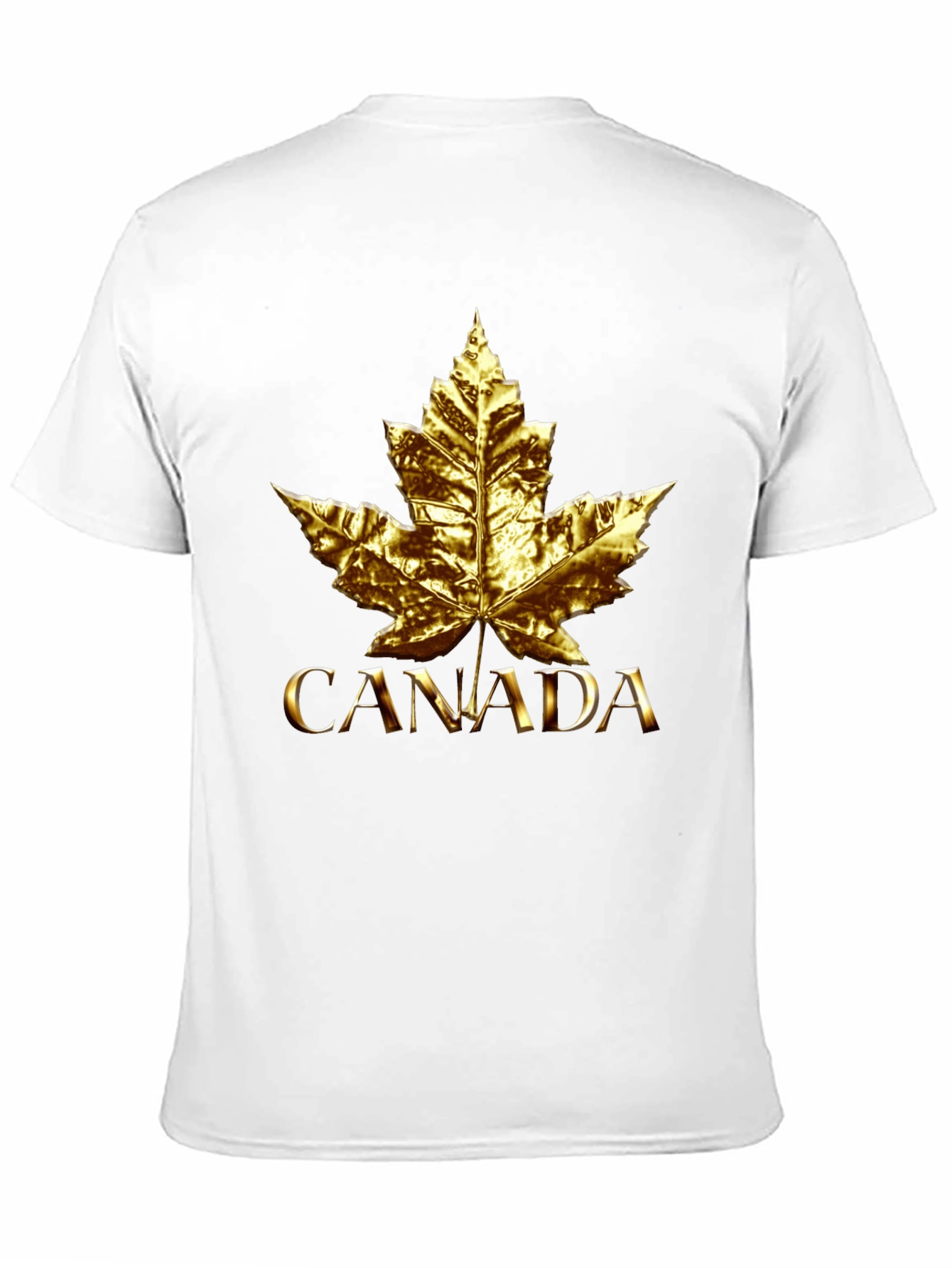 Golden Canada Maple Leaf T-Shirt - Unisex