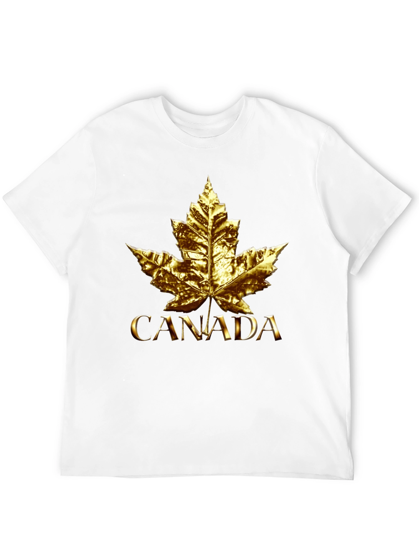 Golden Canada Maple Leaf T-Shirt - Unisex
