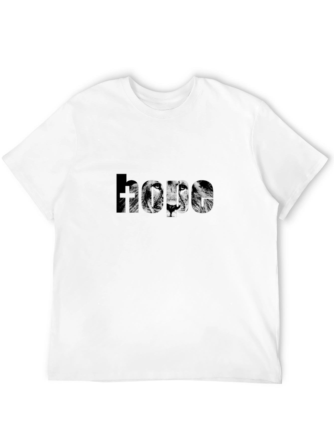 Lion Hope Graphic Black T-Shirt
