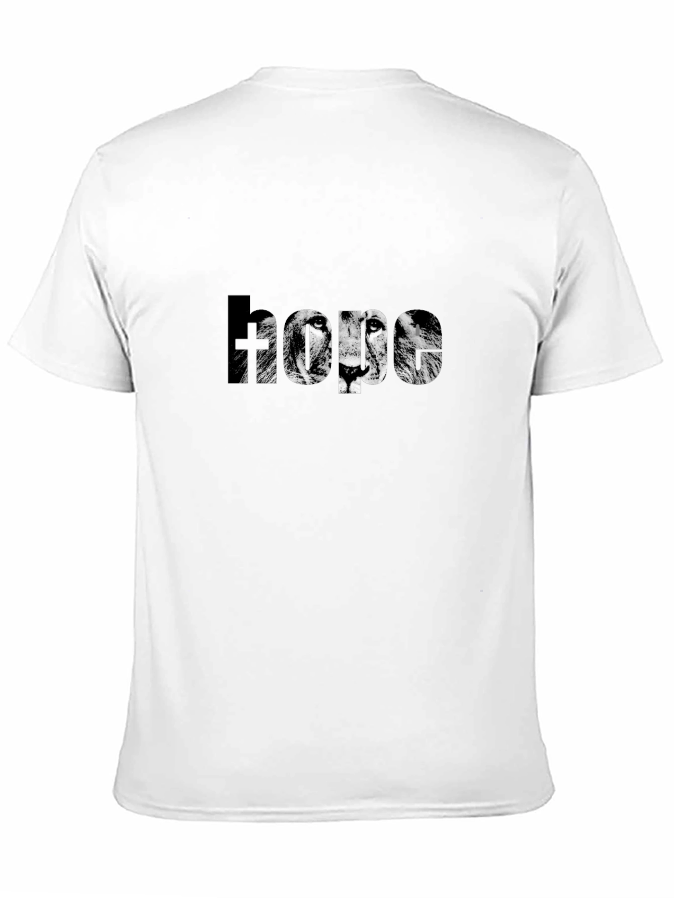Lion Hope Graphic Black T-Shirt