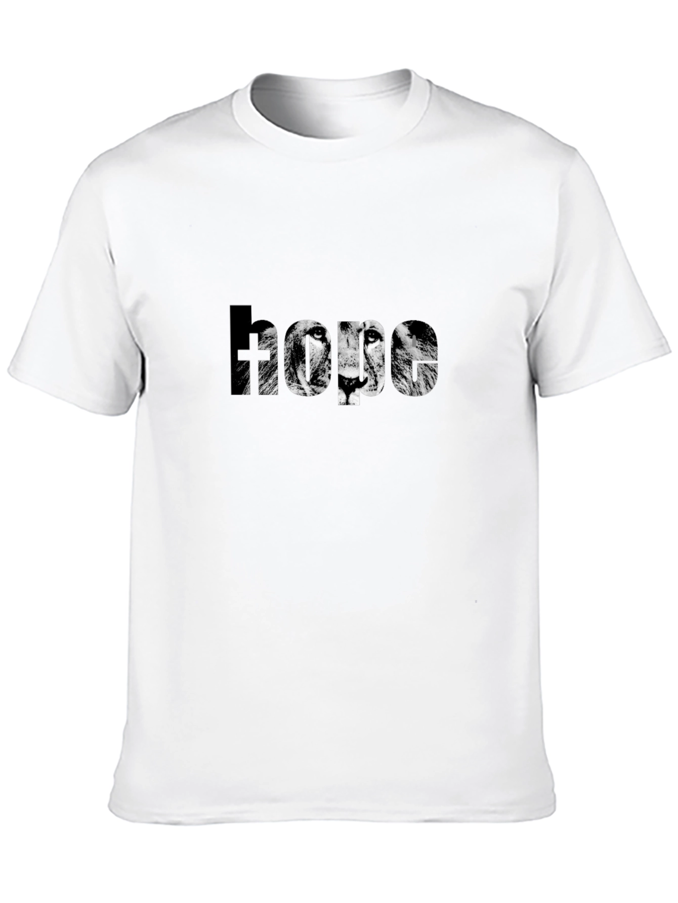 Lion Hope Graphic Black T-Shirt