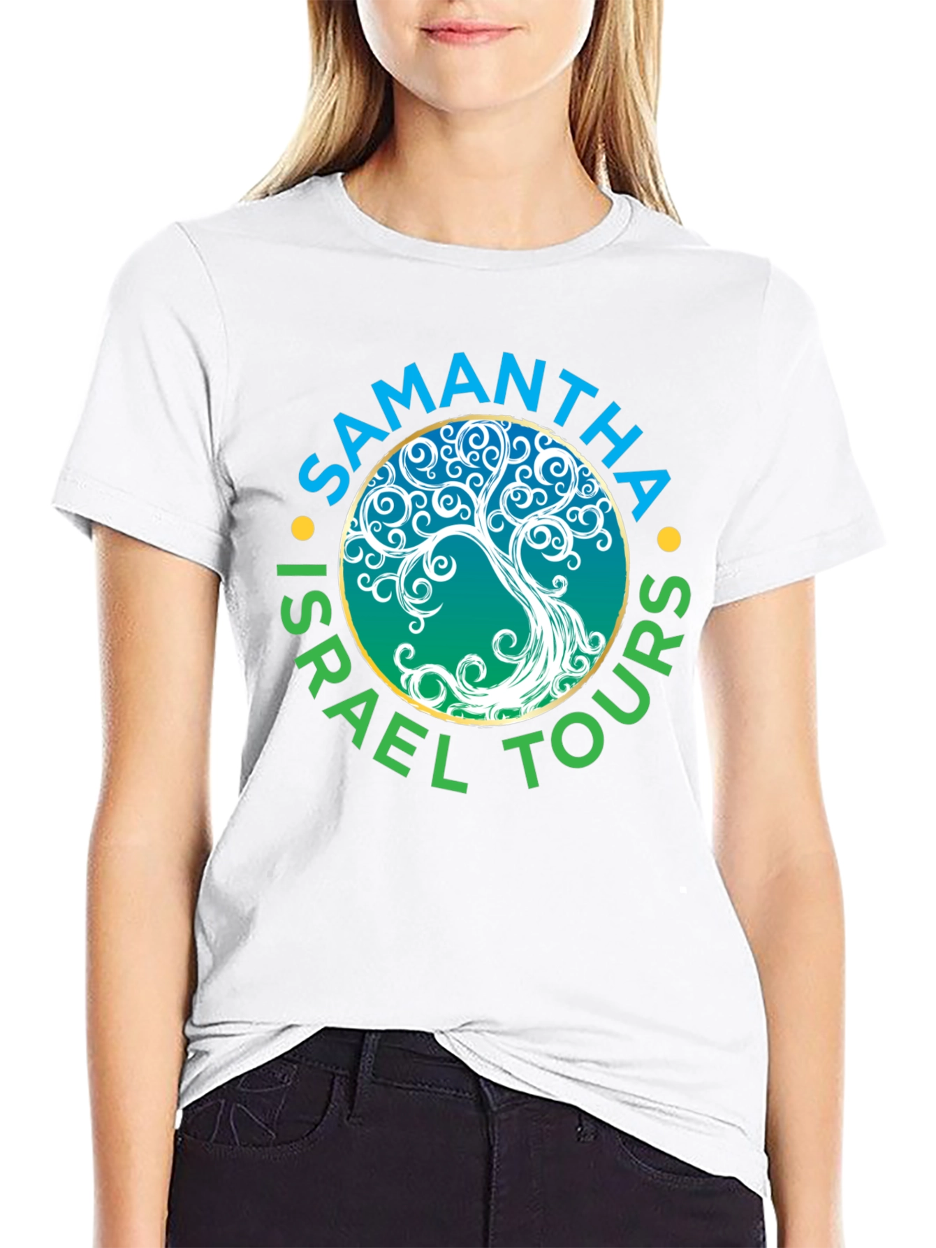 Samantha Israel Tours Black T-Shirt