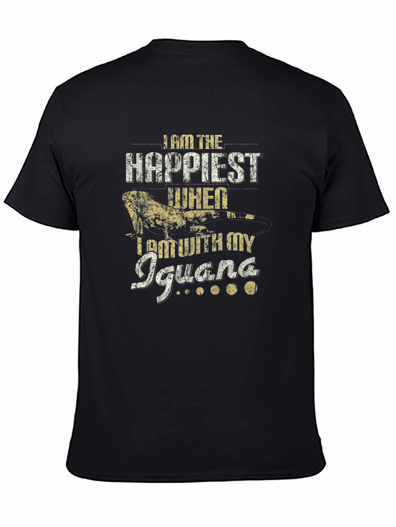 Iguana Lover T-Shirt - Happiest With My Iguana