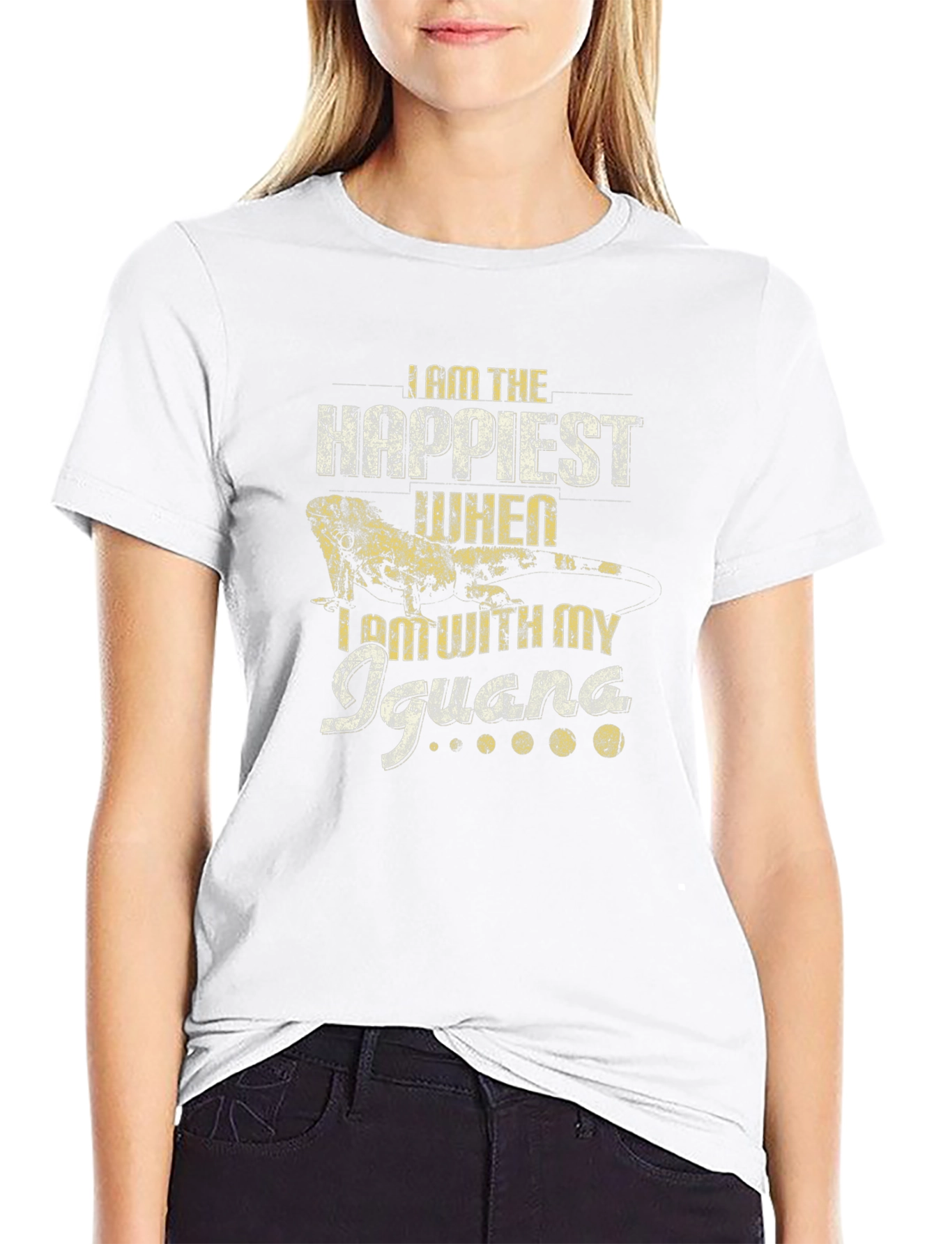Iguana Lover T-Shirt - Happiest With My Iguana