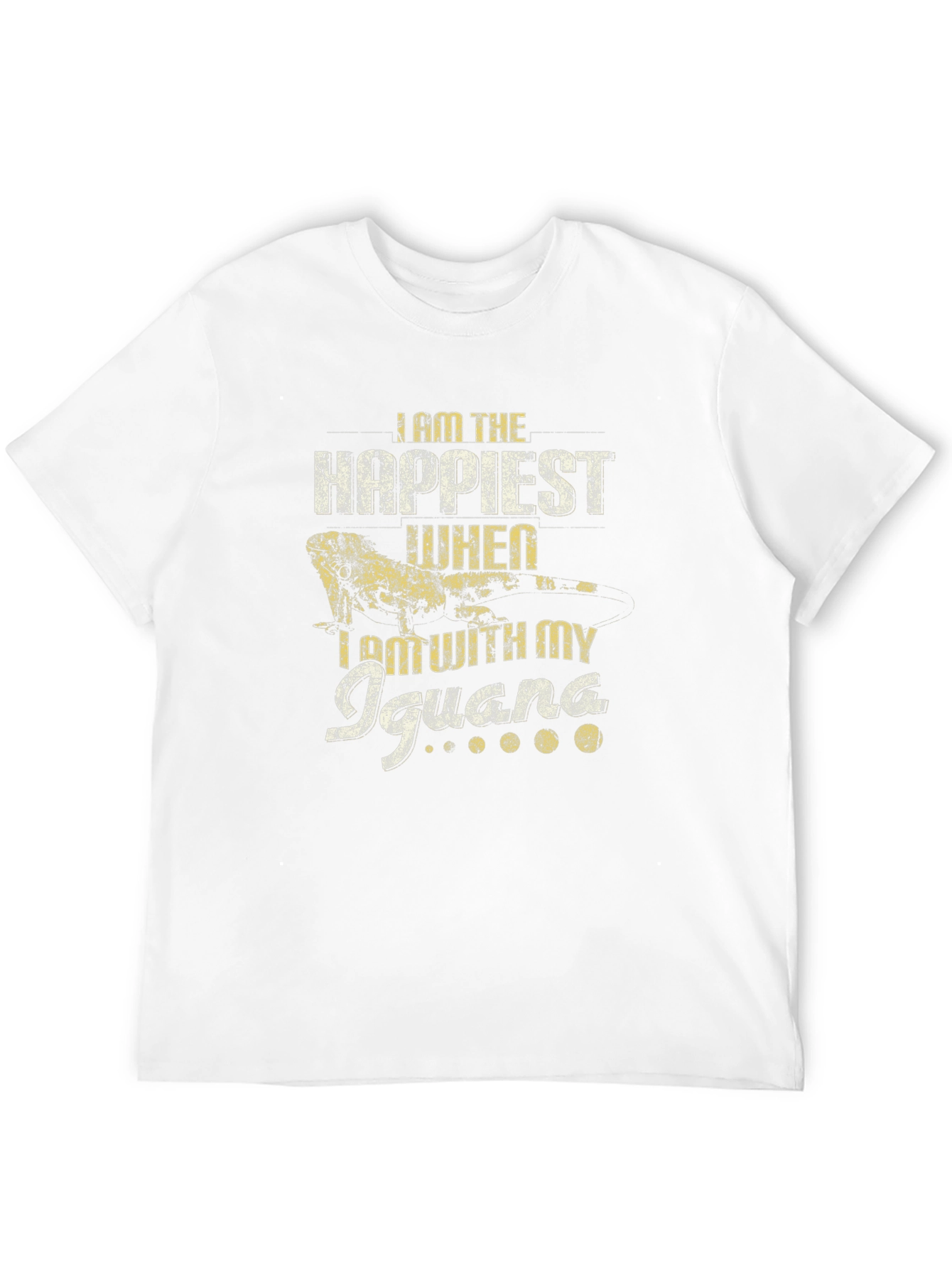 Iguana Lover T-Shirt - Happiest With My Iguana