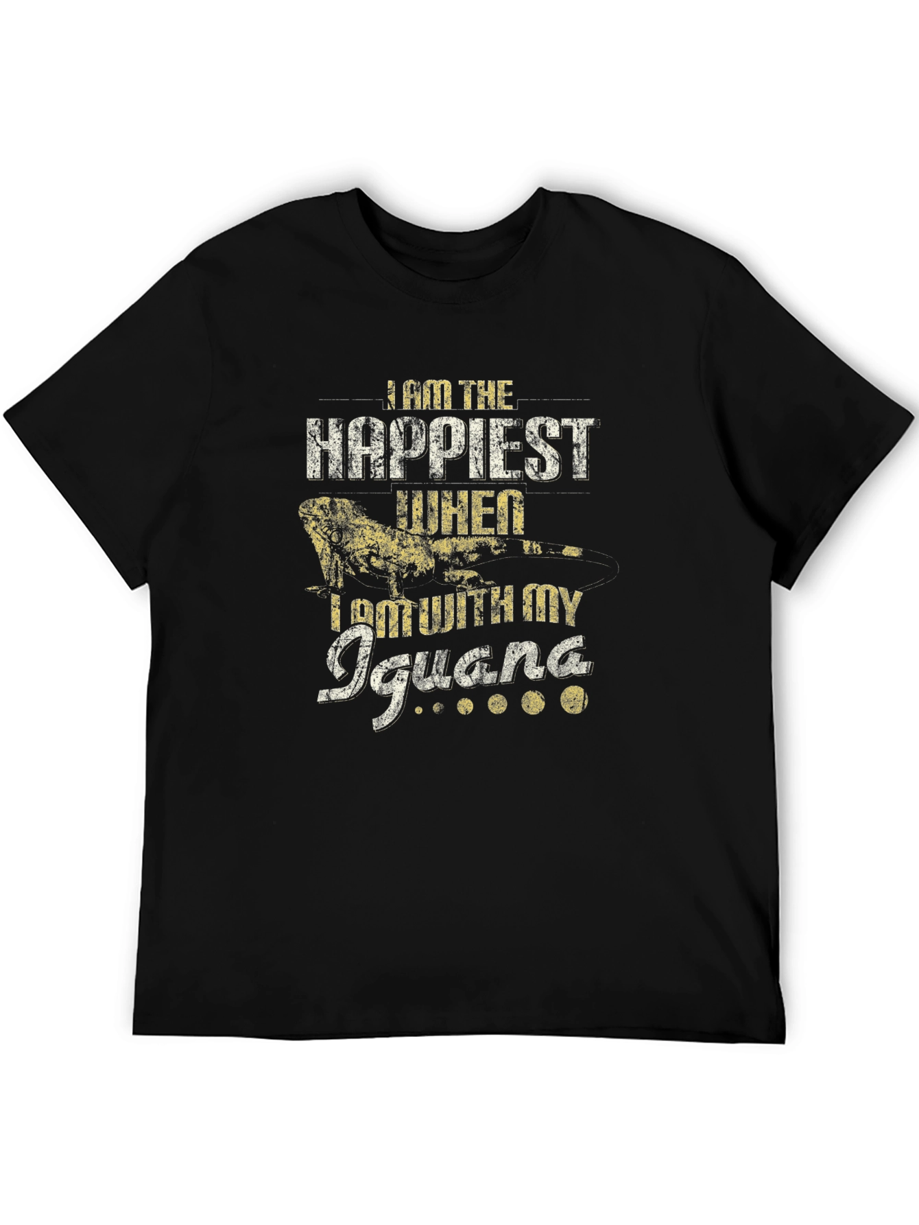 Iguana Lover T-Shirt - Happiest With My Iguana