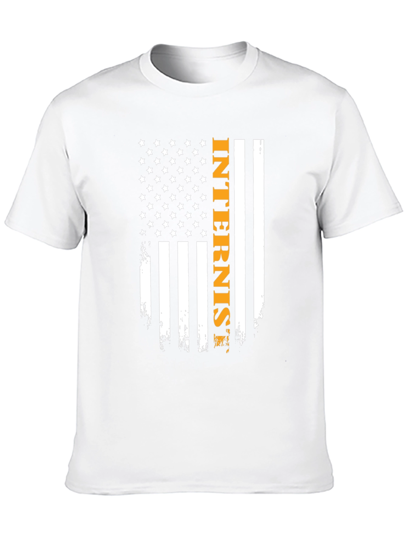 Internist Flag Graphic Tee - Black Casual T-Shirt