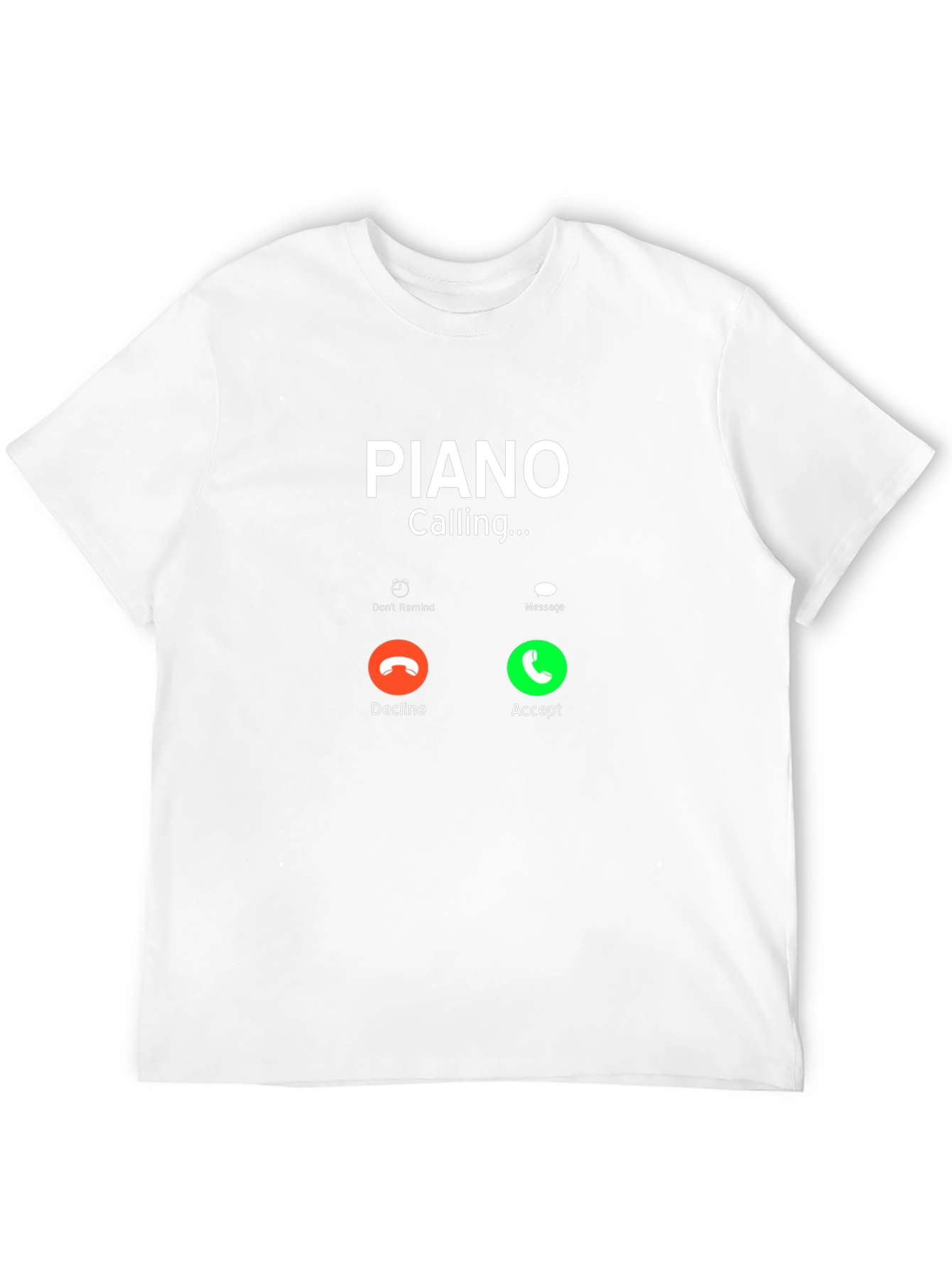 Piano Calling Black T-Shirt