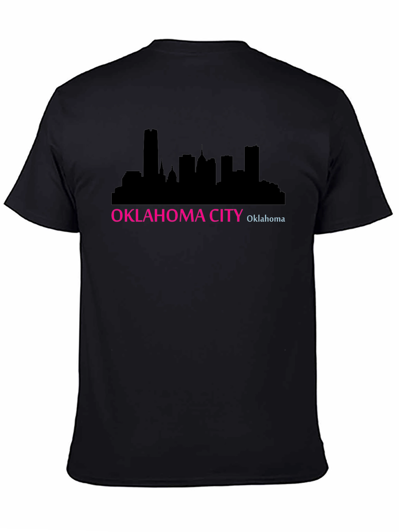 Oklahoma City Skyline Black T-Shirt