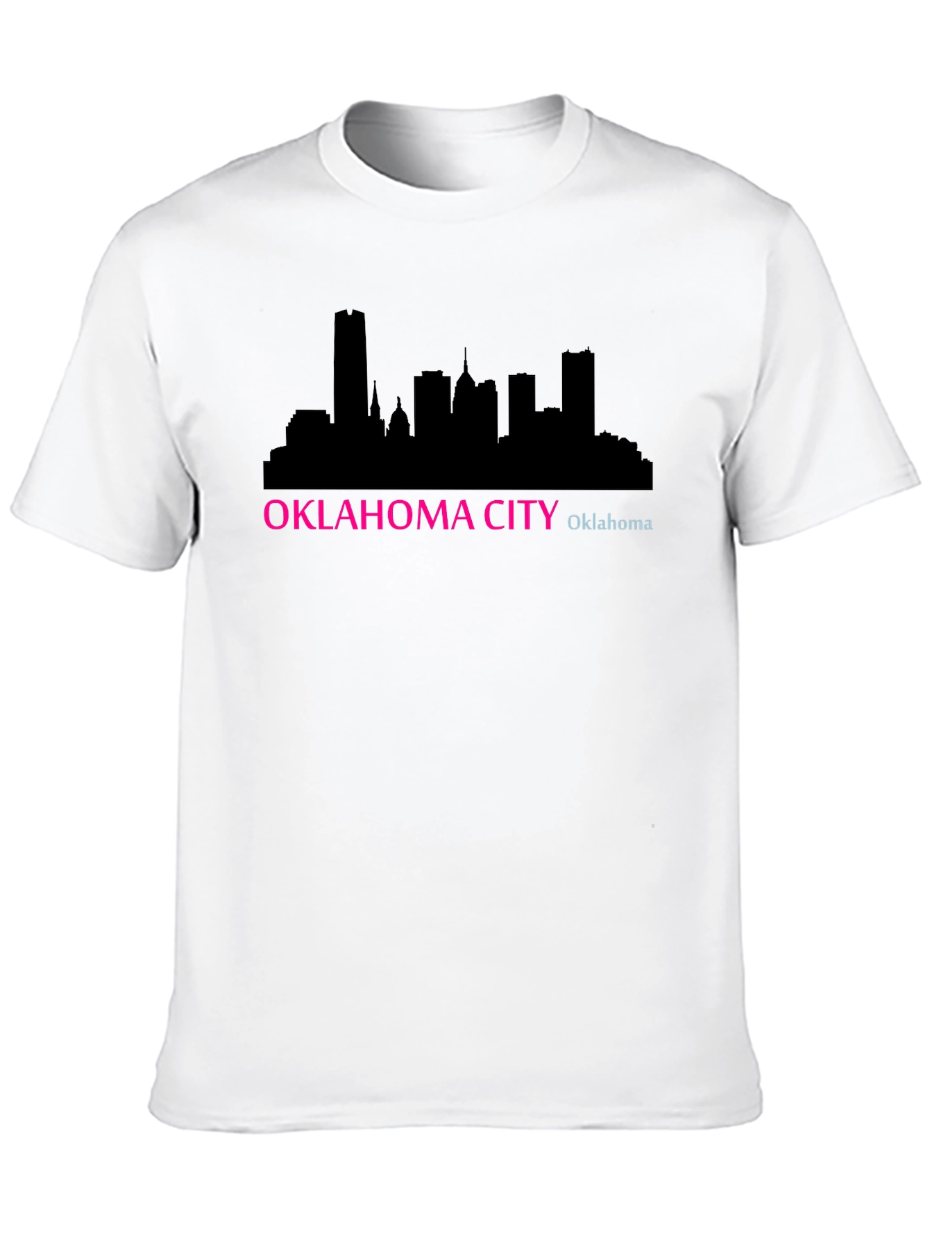 Oklahoma City Skyline Black T-Shirt