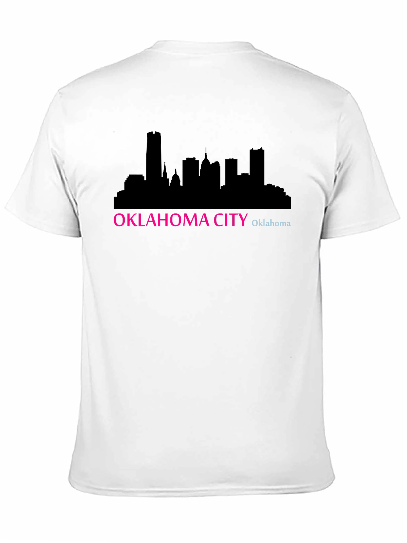 Oklahoma City Skyline Black T-Shirt