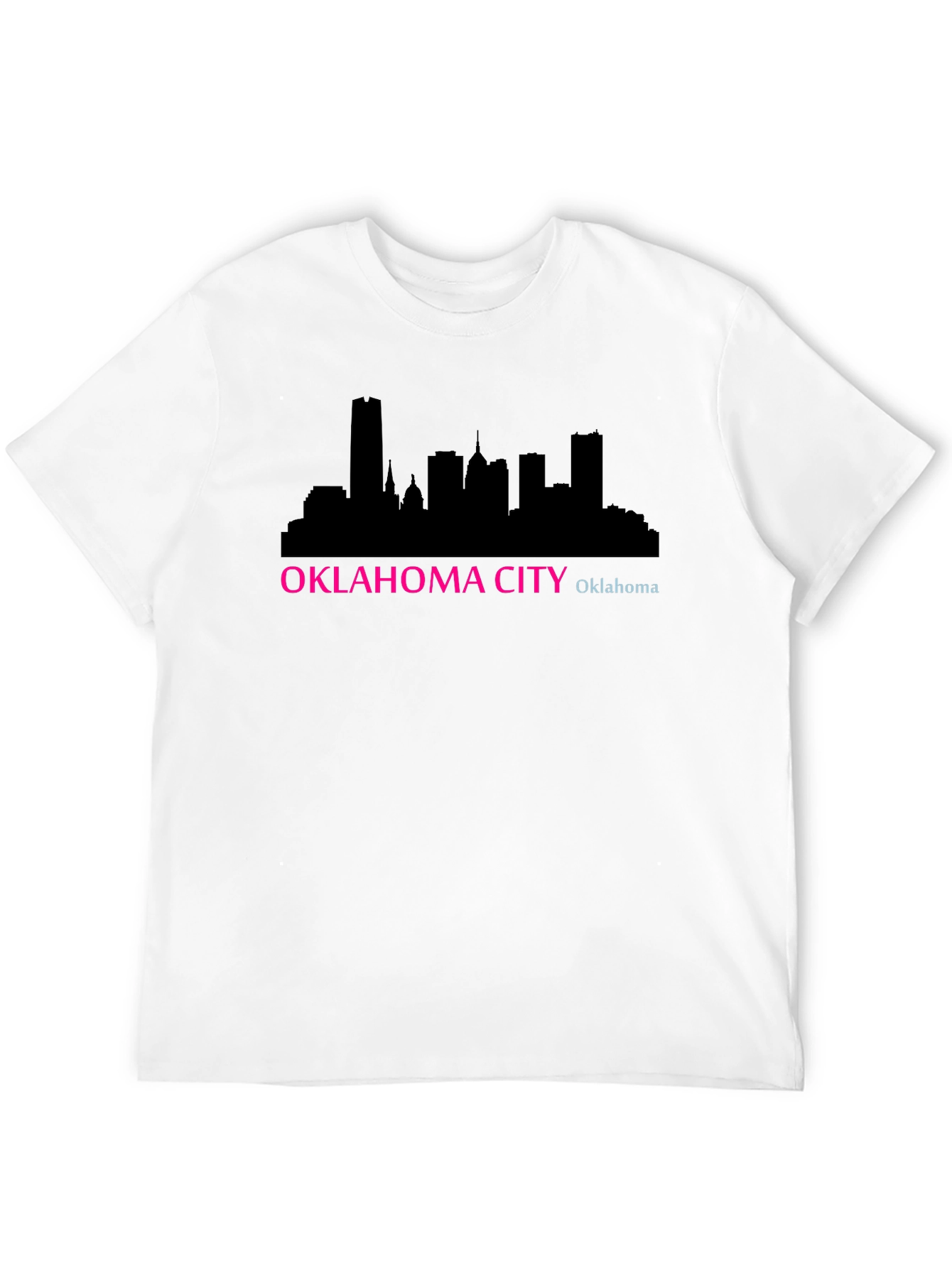 Oklahoma City Skyline Black T-Shirt
