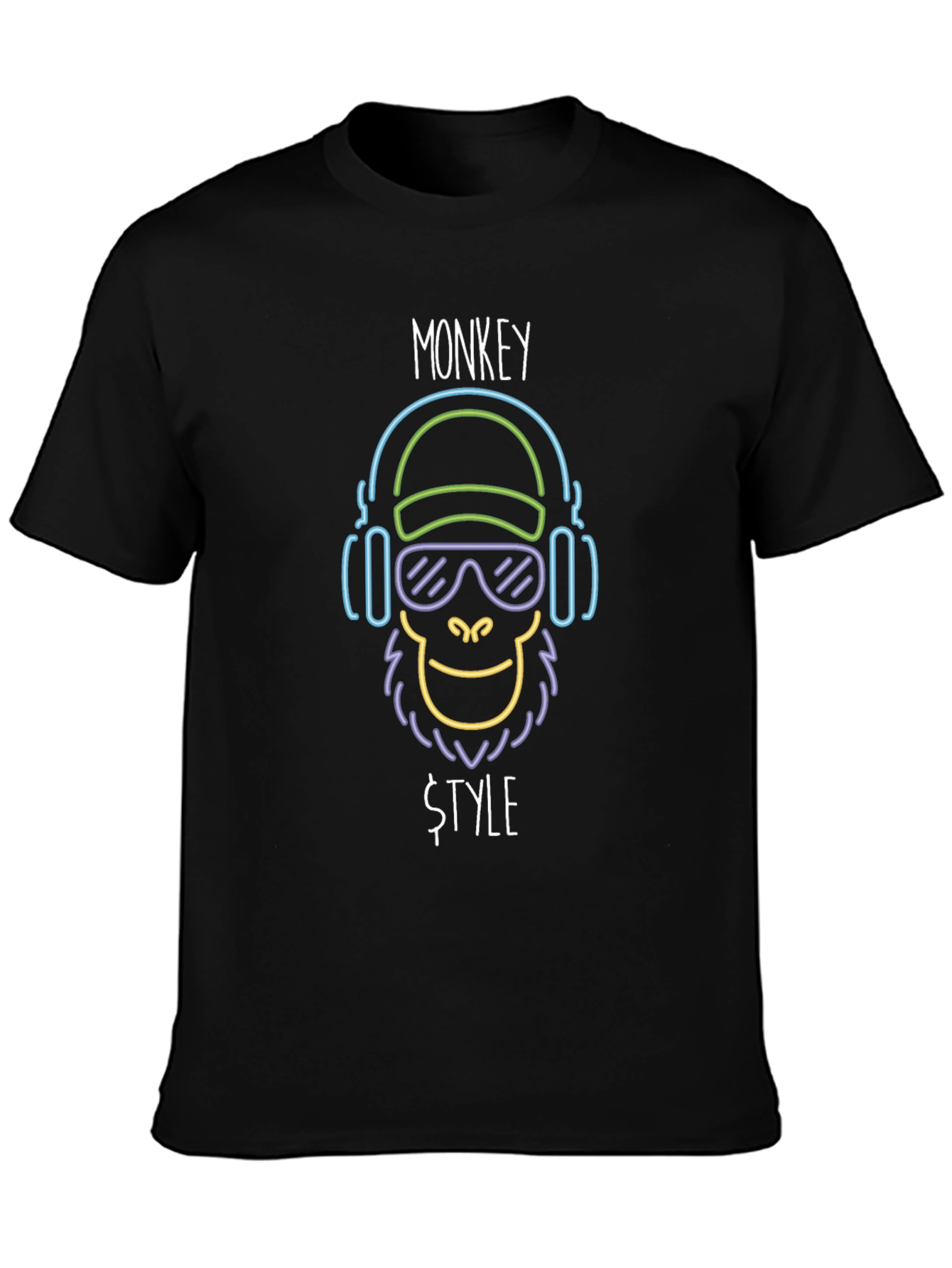 Monkey Style Graphic Tee - Cool Funky Design
