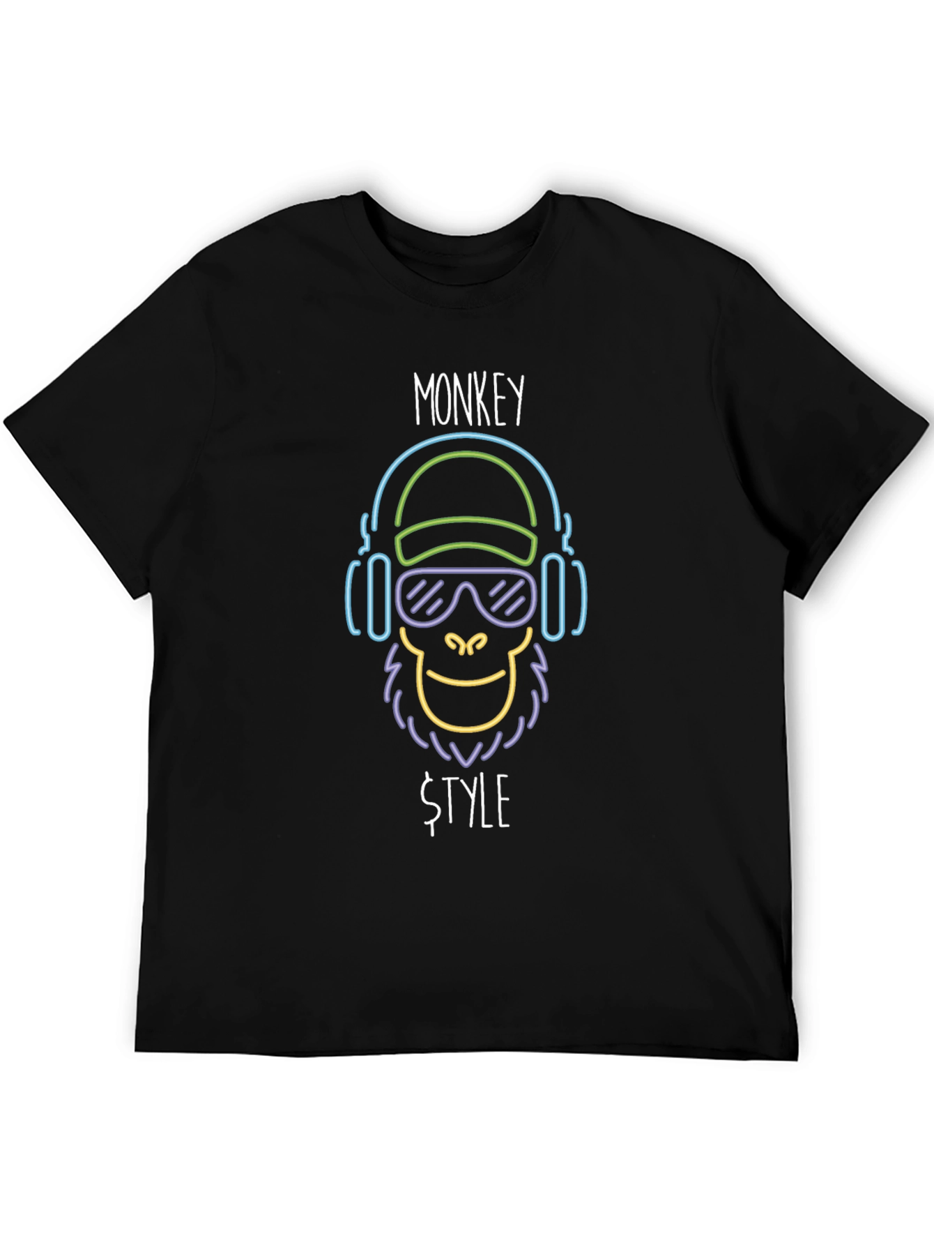Monkey Style Graphic Tee - Cool Funky Design