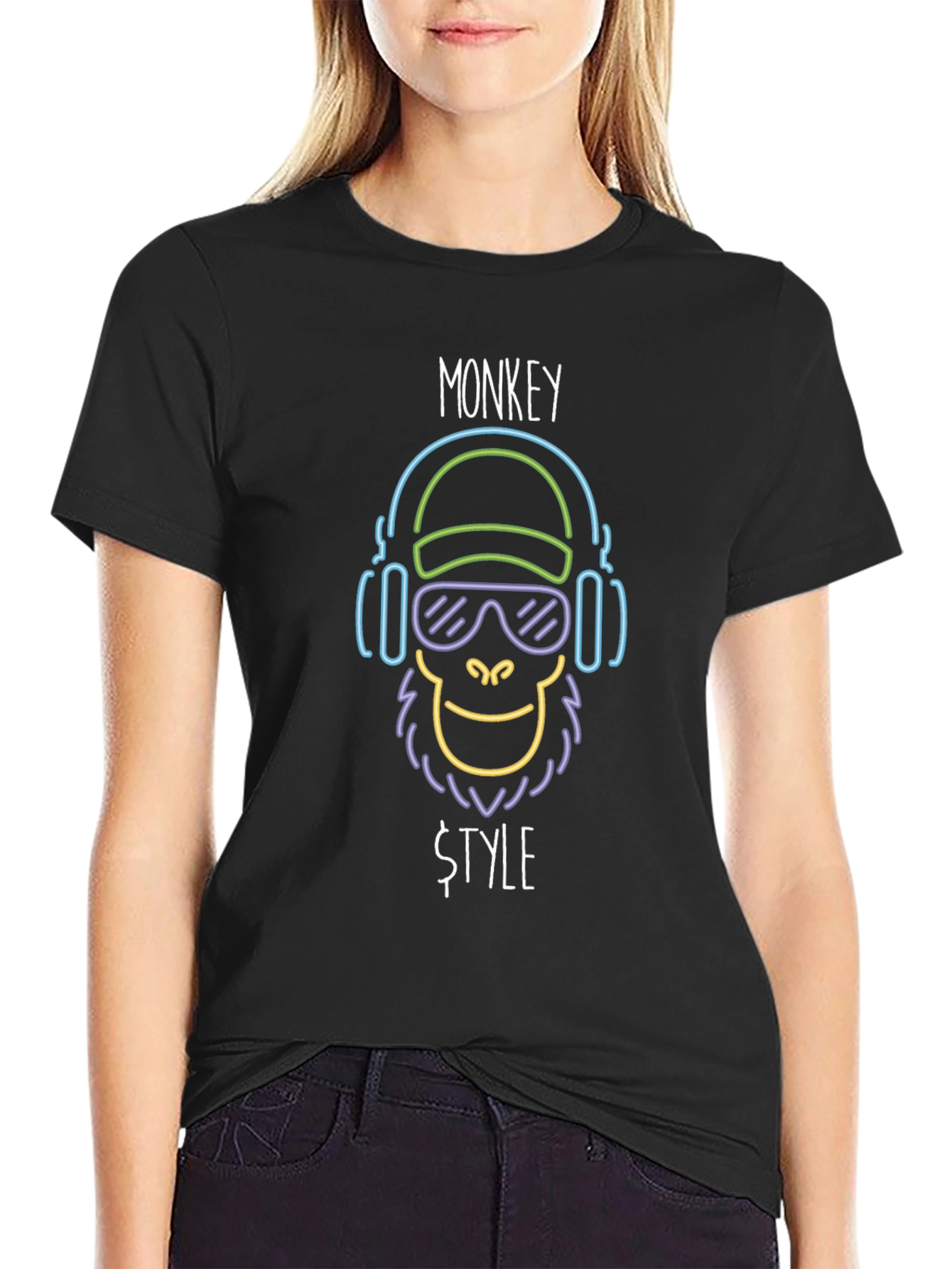 Monkey Style Graphic Tee - Cool Funky Design