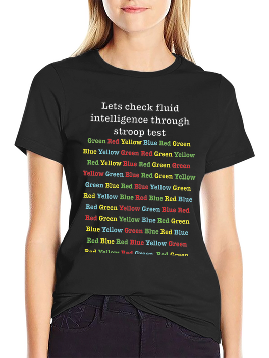 Stroop Test Fluid Intelligence T-Shirt