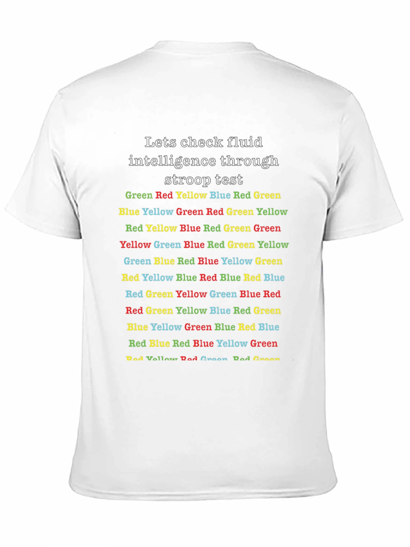 Stroop Test Fluid Intelligence T-Shirt