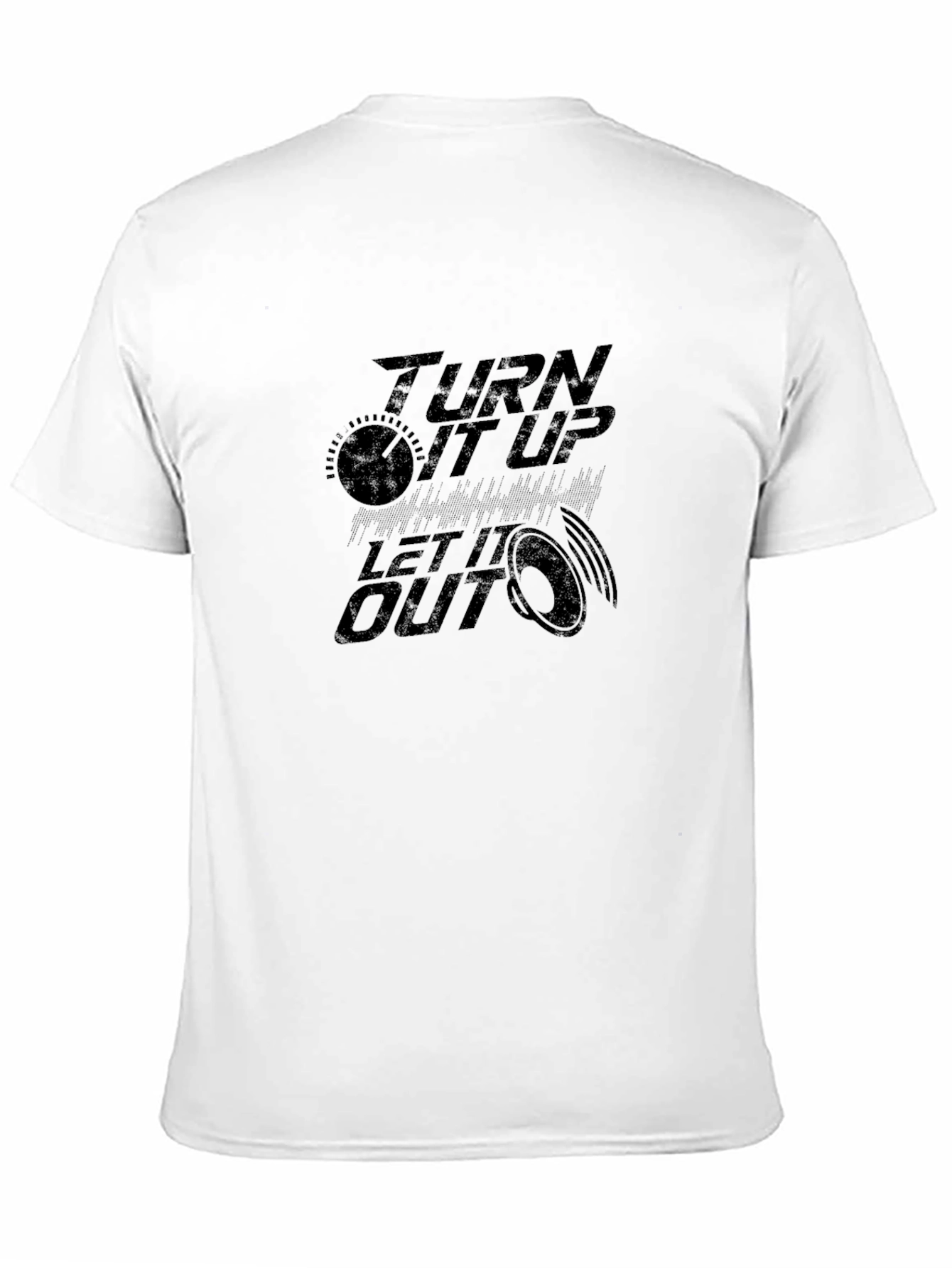 Turn It Up Graphic Tee - Black