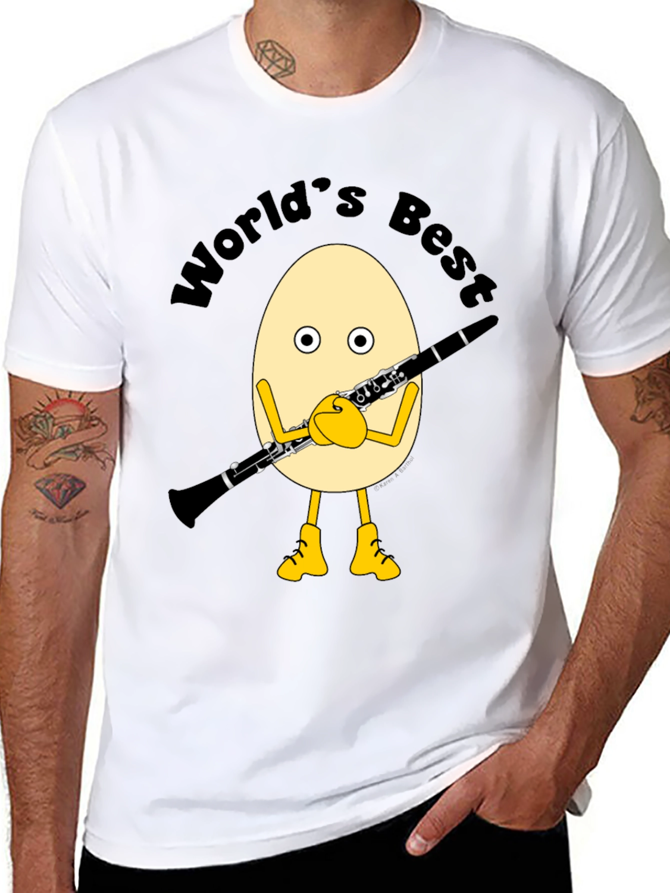 Worlds Best Clarinetist Egg T-Shirt