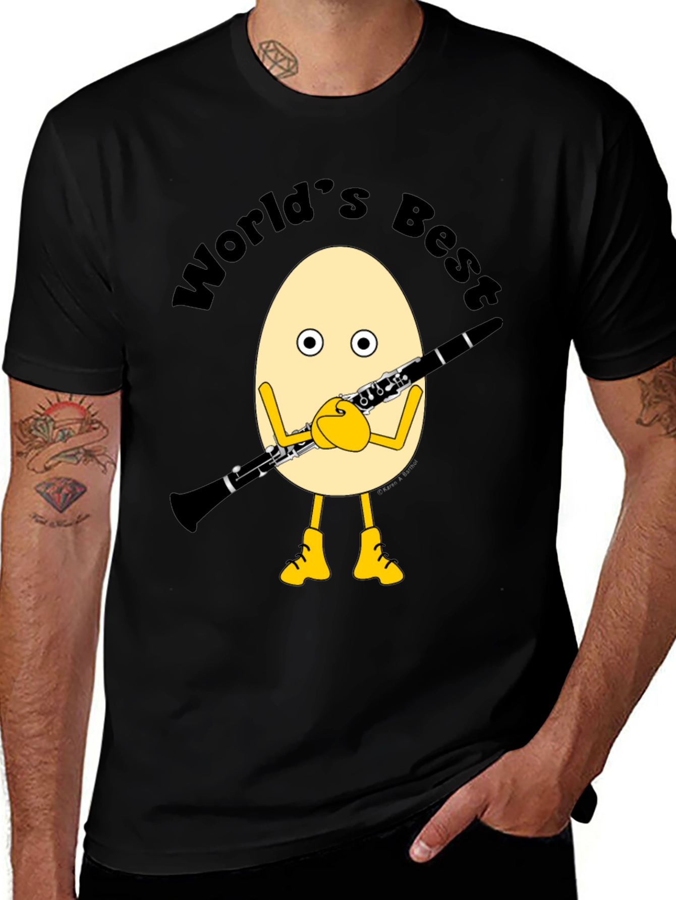 Worlds Best Clarinetist Egg T-Shirt