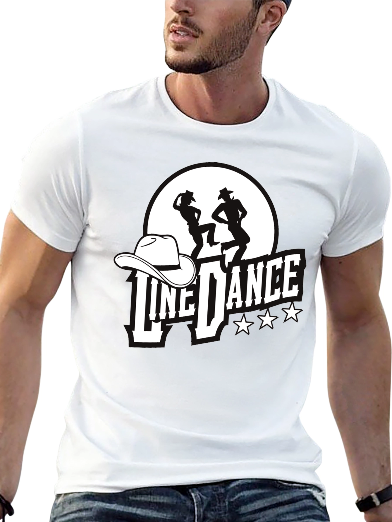 Line Dance Graphic Tee - Western Style