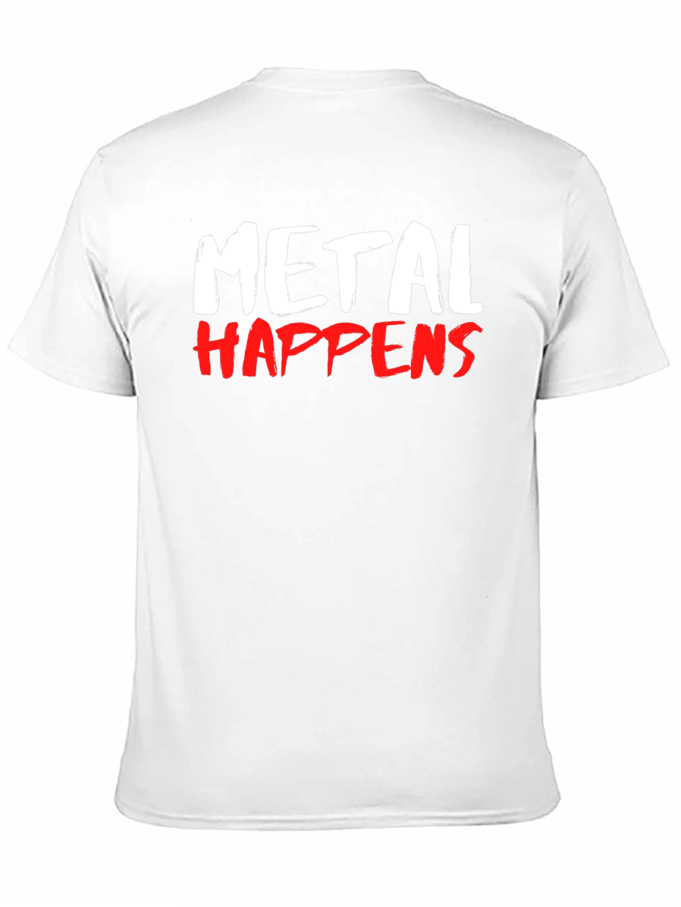 Metal Happens Graphic Print T-Shirt - Black