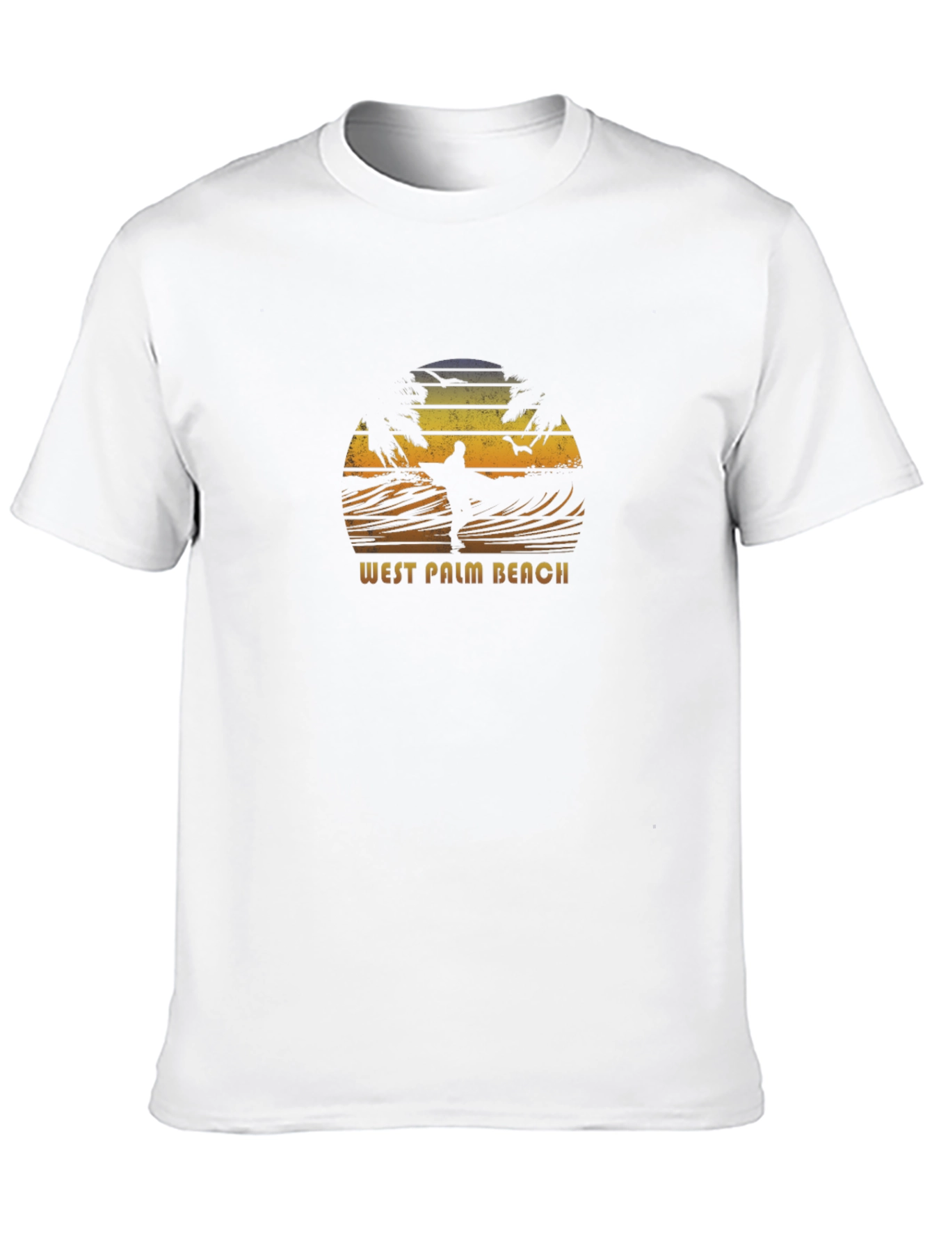 West Palm Beach Surfer Graphic T-Shirt