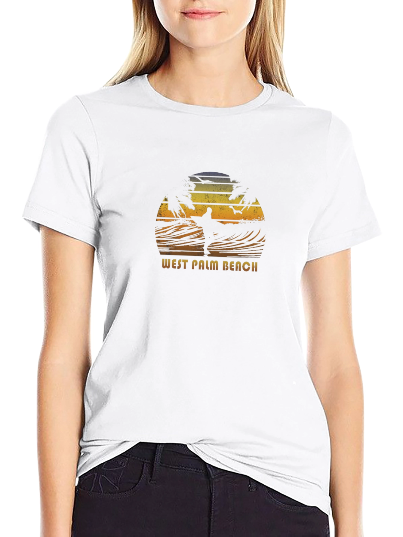 West Palm Beach Surfer Graphic T-Shirt