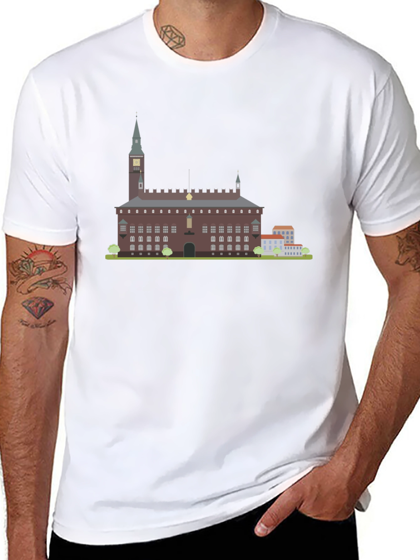 Copenhagen City Hall Graphic T-Shirt