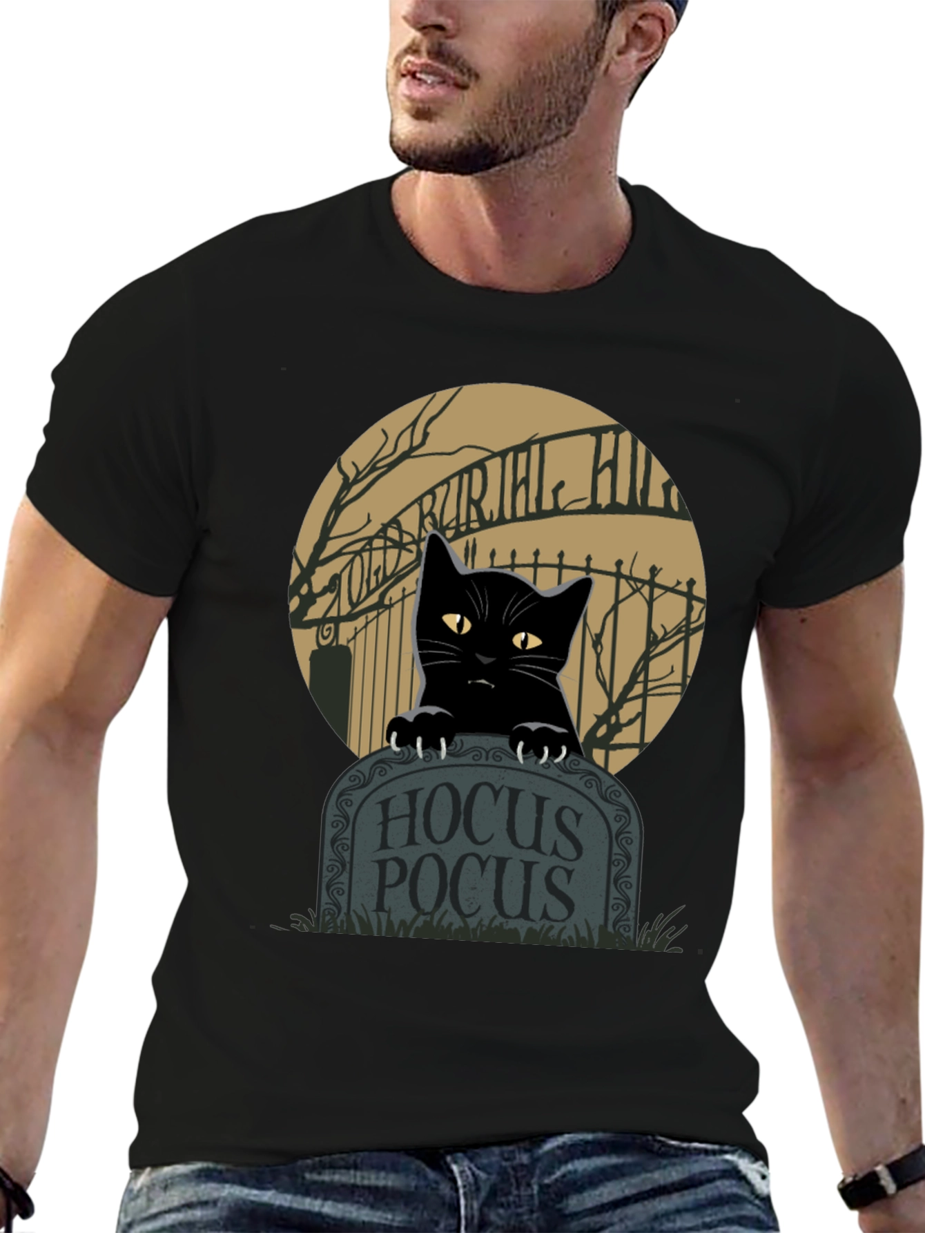 Hocus Pocus Cat T-Shirt - Halloween Apparel